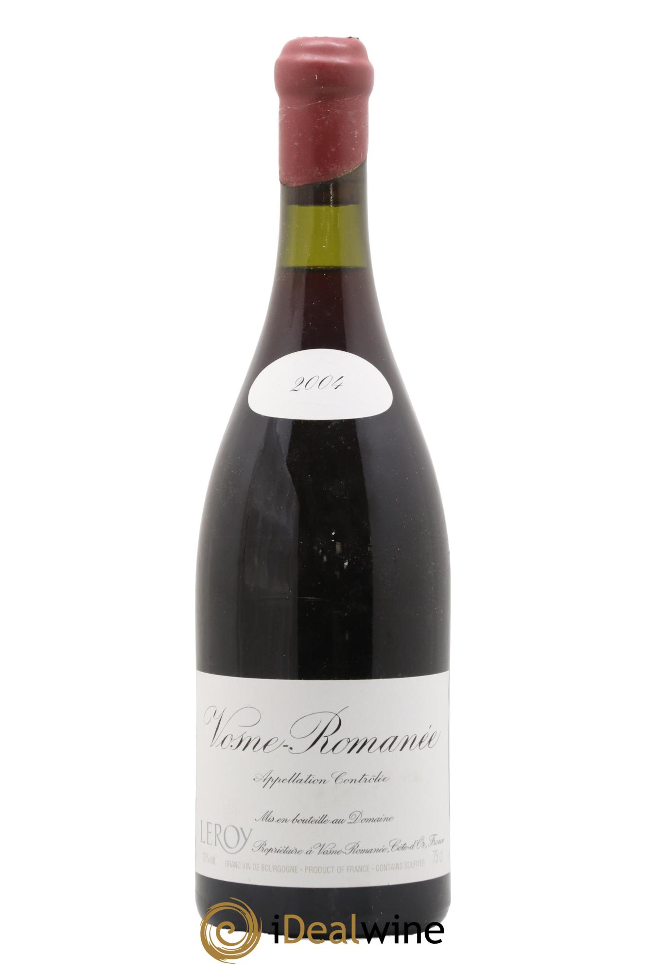 Vosne-Romanée Leroy (Domaine) 2004 - Lot of 1 bottle - 0