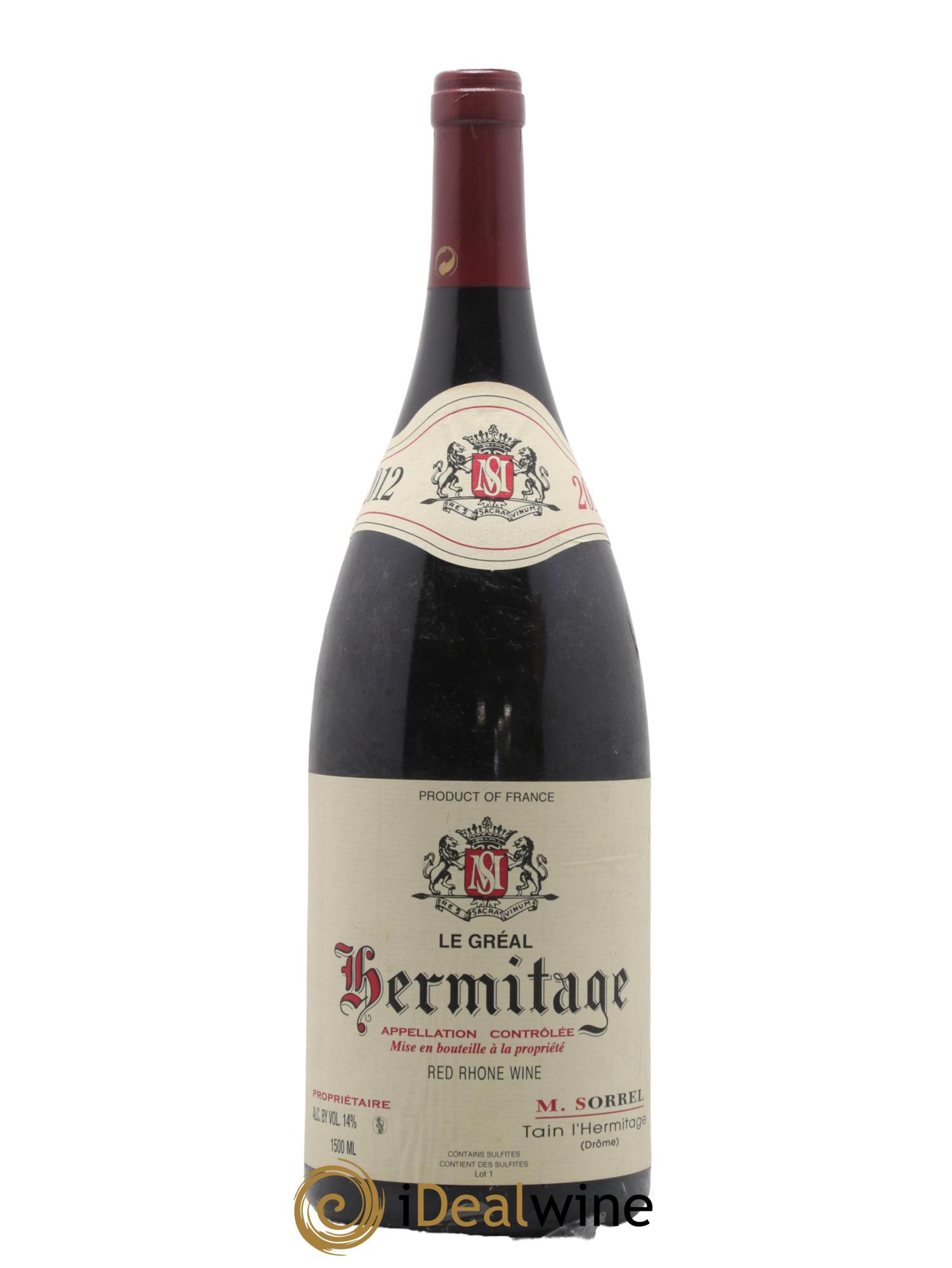 Hermitage Le Gréal Marc Sorrel 2012 - Lot de 1 magnum - 0