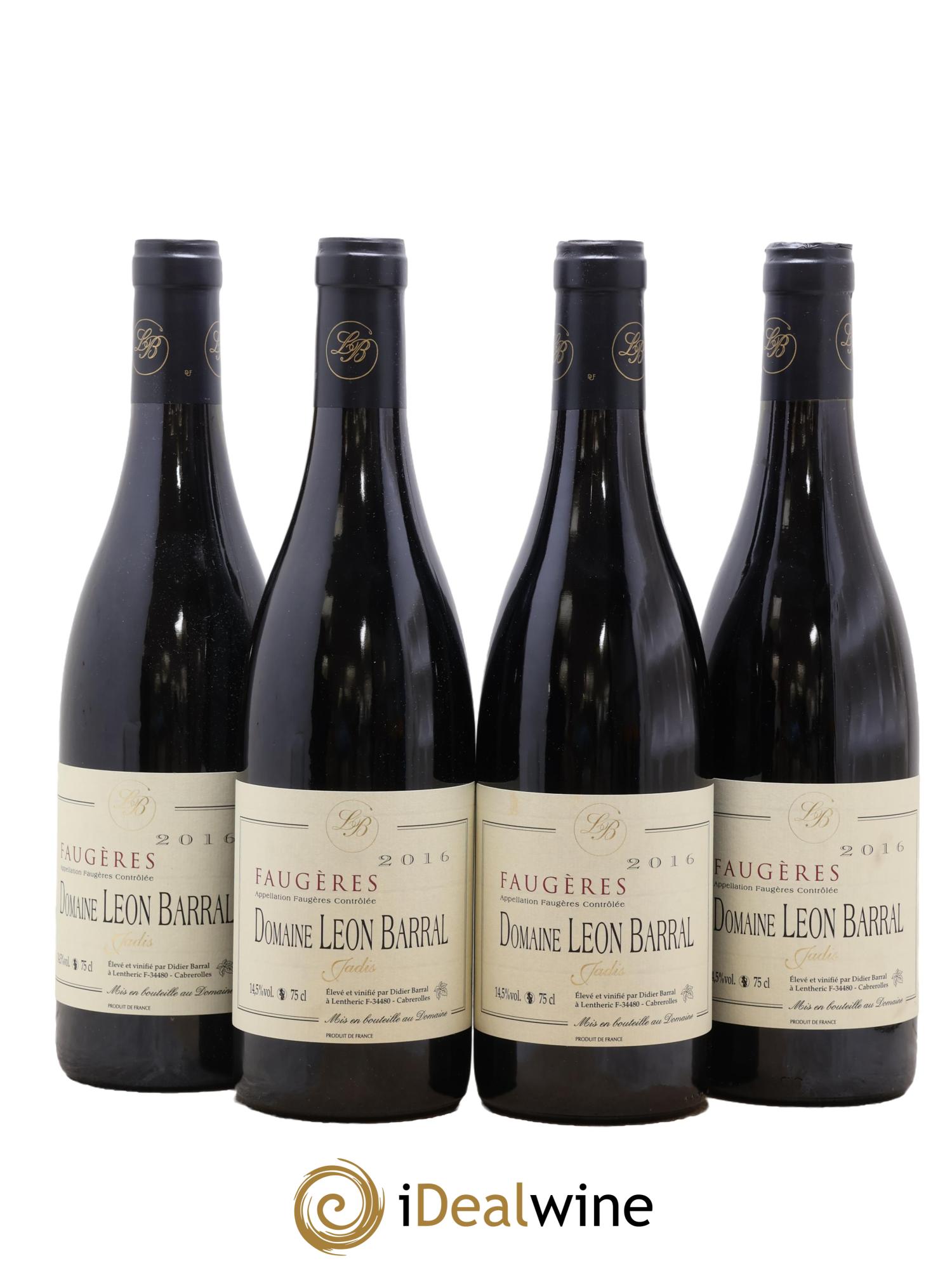 Faugères Jadis Domaine Léon Barral 2016 - Posten von 4 Flaschen - 0