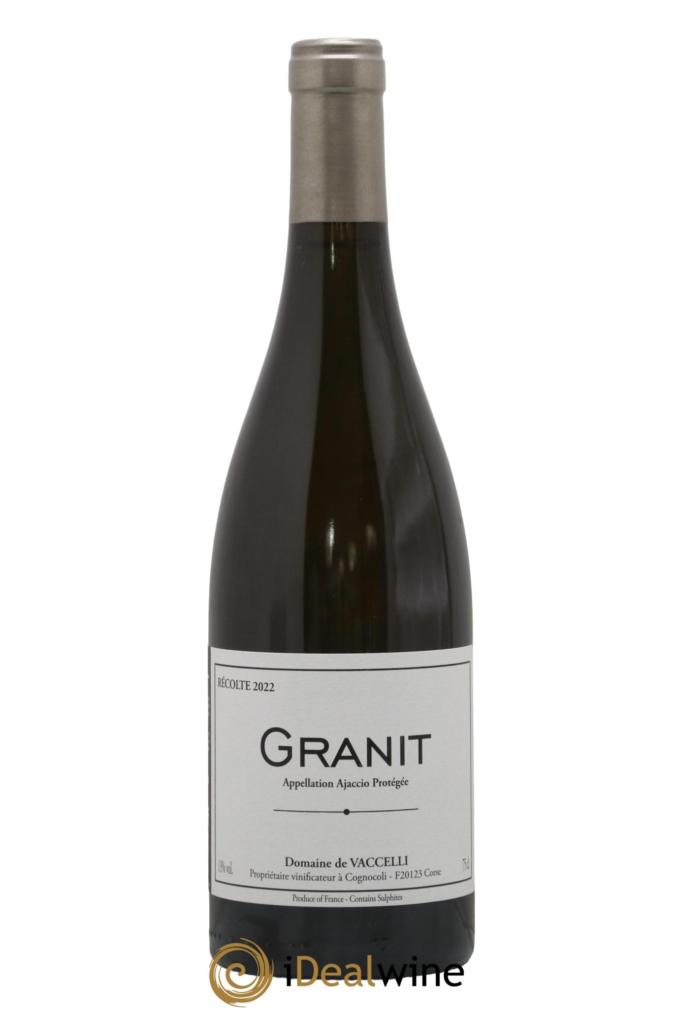 Ajaccio Granit Vaccelli 2022 - Lot de 1 bouteille - 0