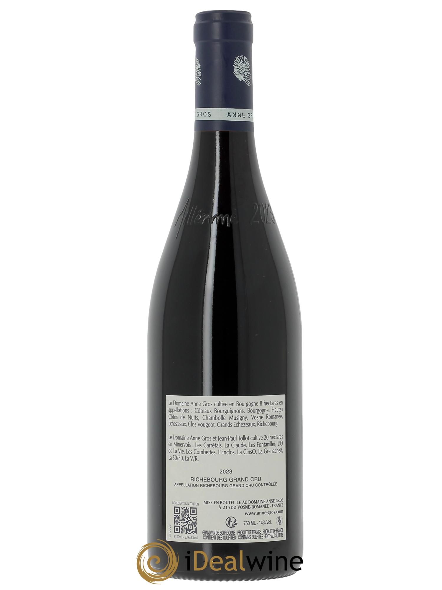 Richebourg Grand Cru Anne Gros 2023 - Posten von 1 Flasche - 1