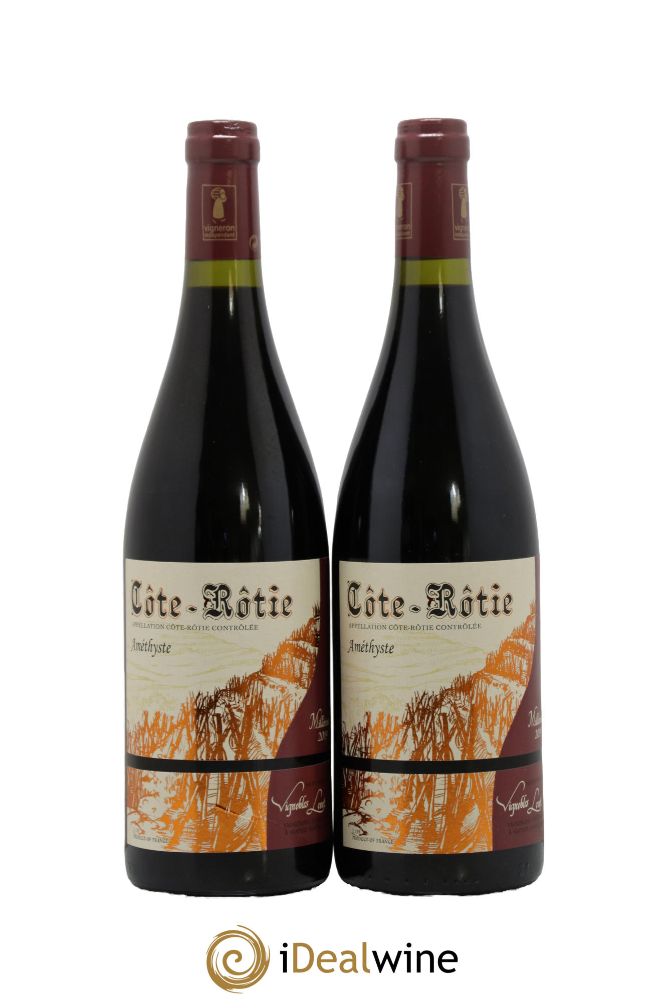 Côte-Rôtie Améthyste Vignobles Levet 2019 - Lot de 2 bouteilles - 0
