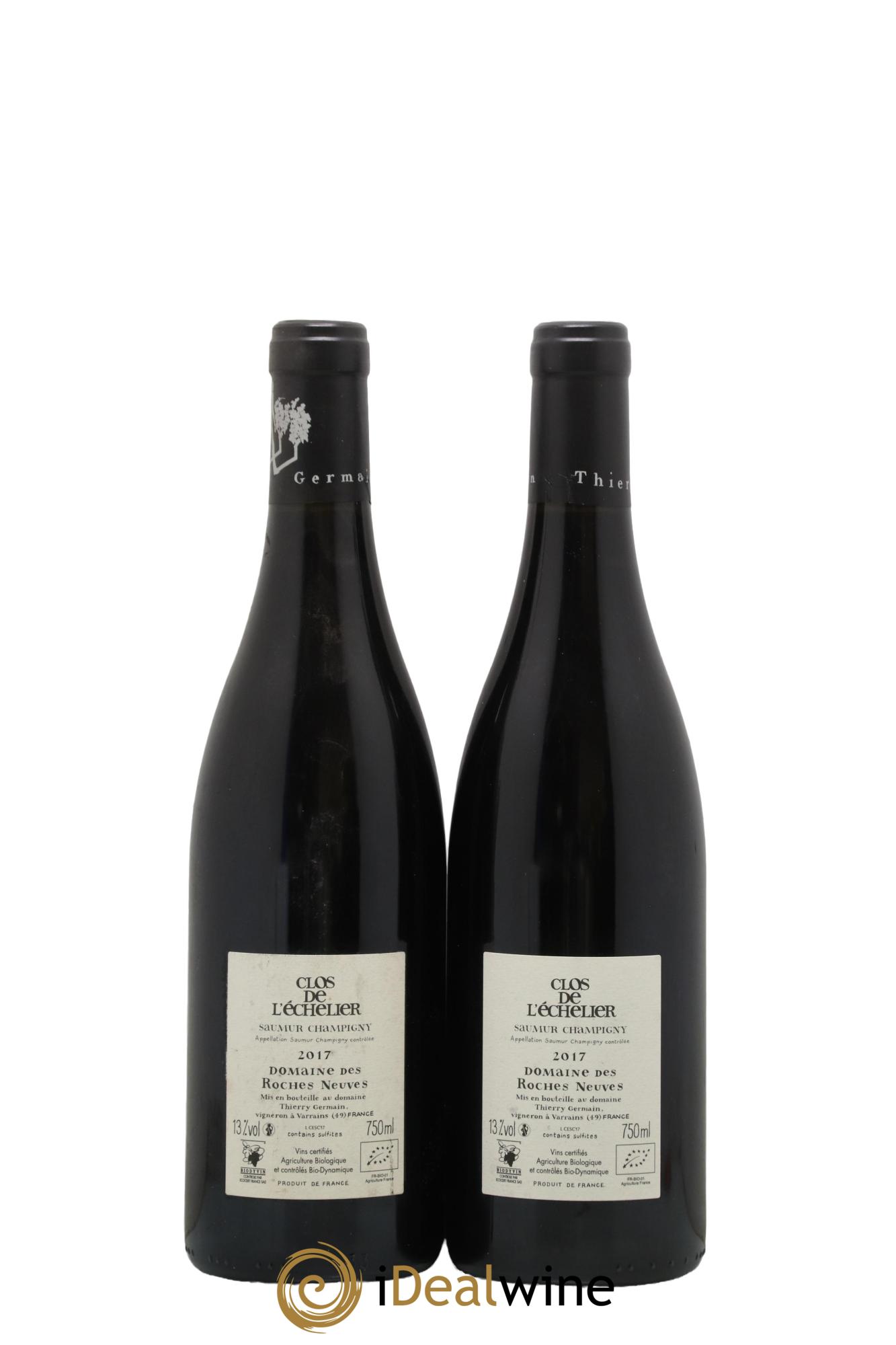Saumur-Champigny Clos de l'Echelier Domaine des Roches Neuves - Thierry Germain 2017 - Lot de 2 bouteilles - 1