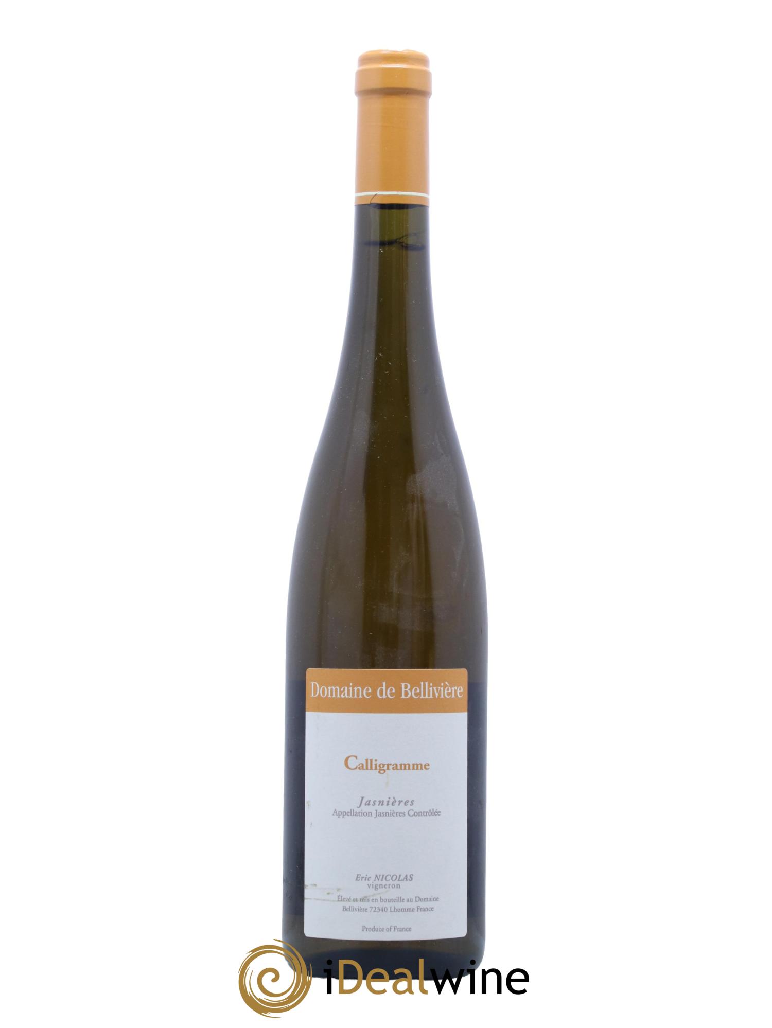 Jasnières Calligramme Domaine de Bellivière 2010 - Posten von 1 Flasche - 0