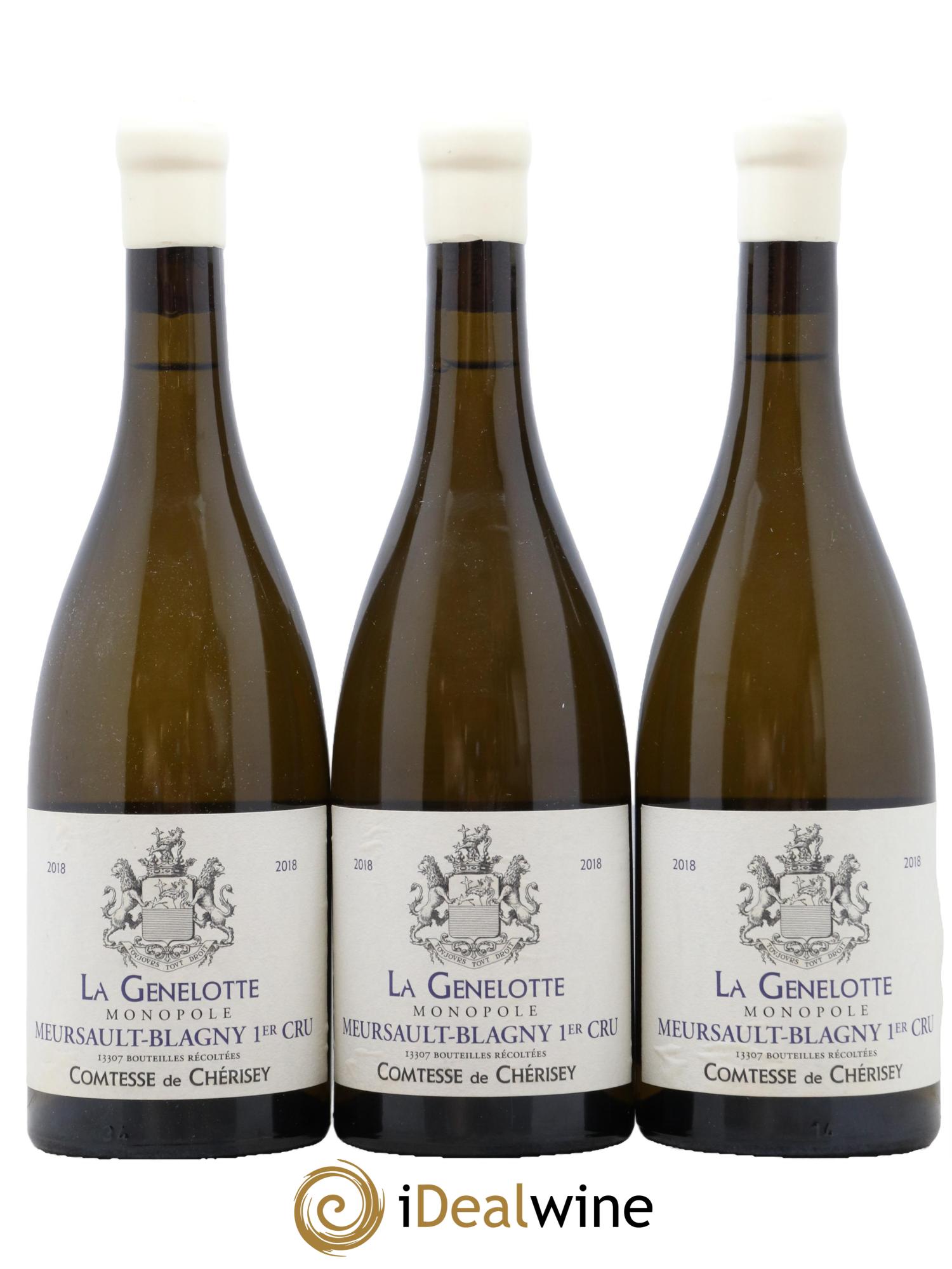 Meursault-Blagny 1er Cru La Genelotte Monopole Martelet de Cherisey (Domaine) 2018 - Lot de 3 bouteilles - 0