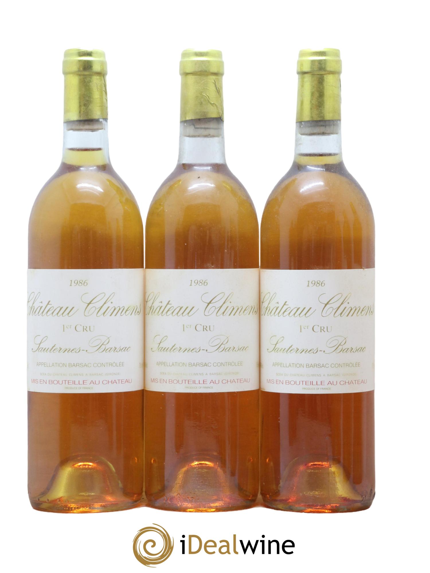 Château Climens 1er Grand Cru Classé 1986 - Lotto di 12 bottiglie - 3