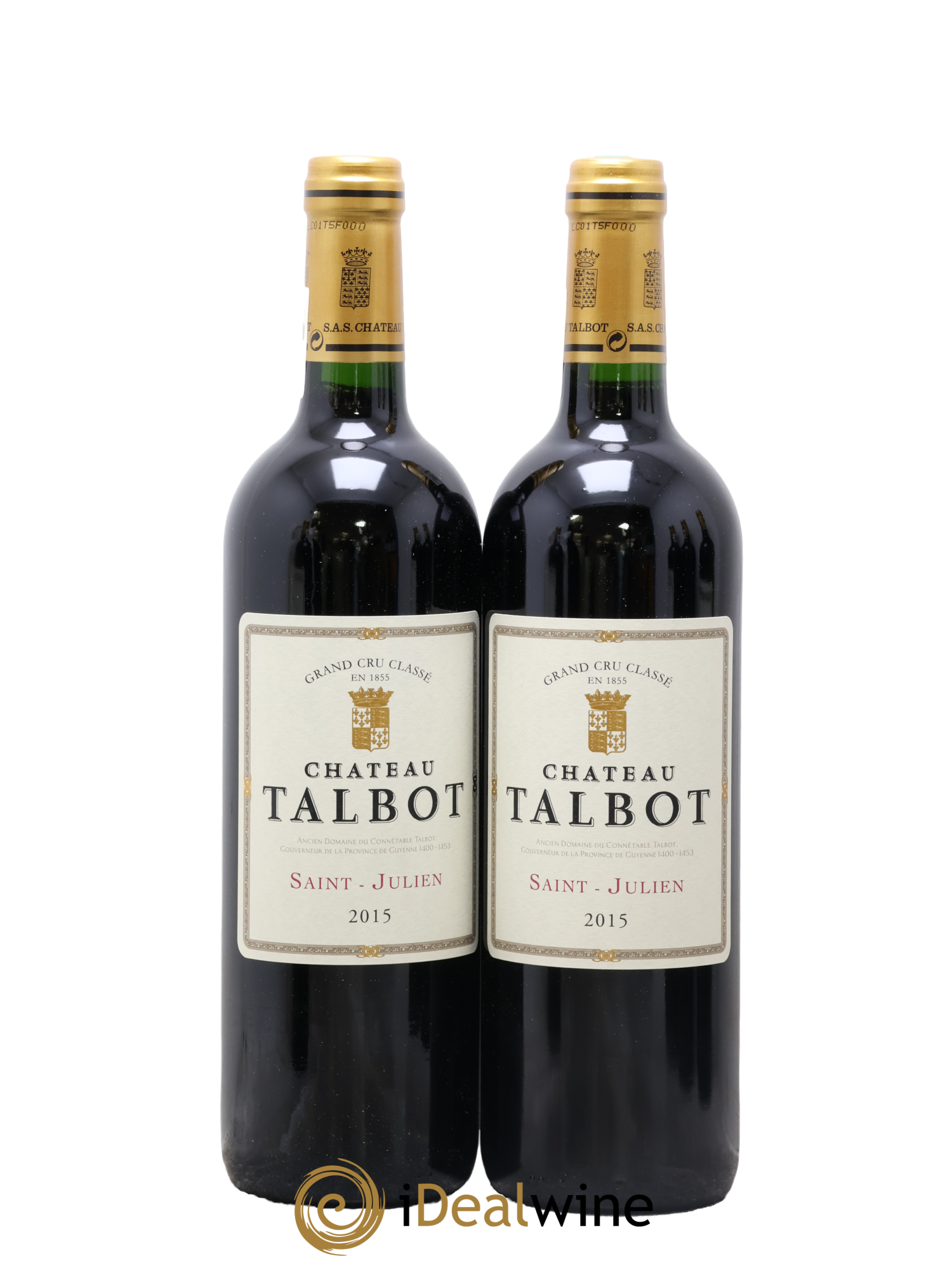 Château Talbot 4ème Grand Cru Classé 2015 - Lot de 2 bouteilles - 0