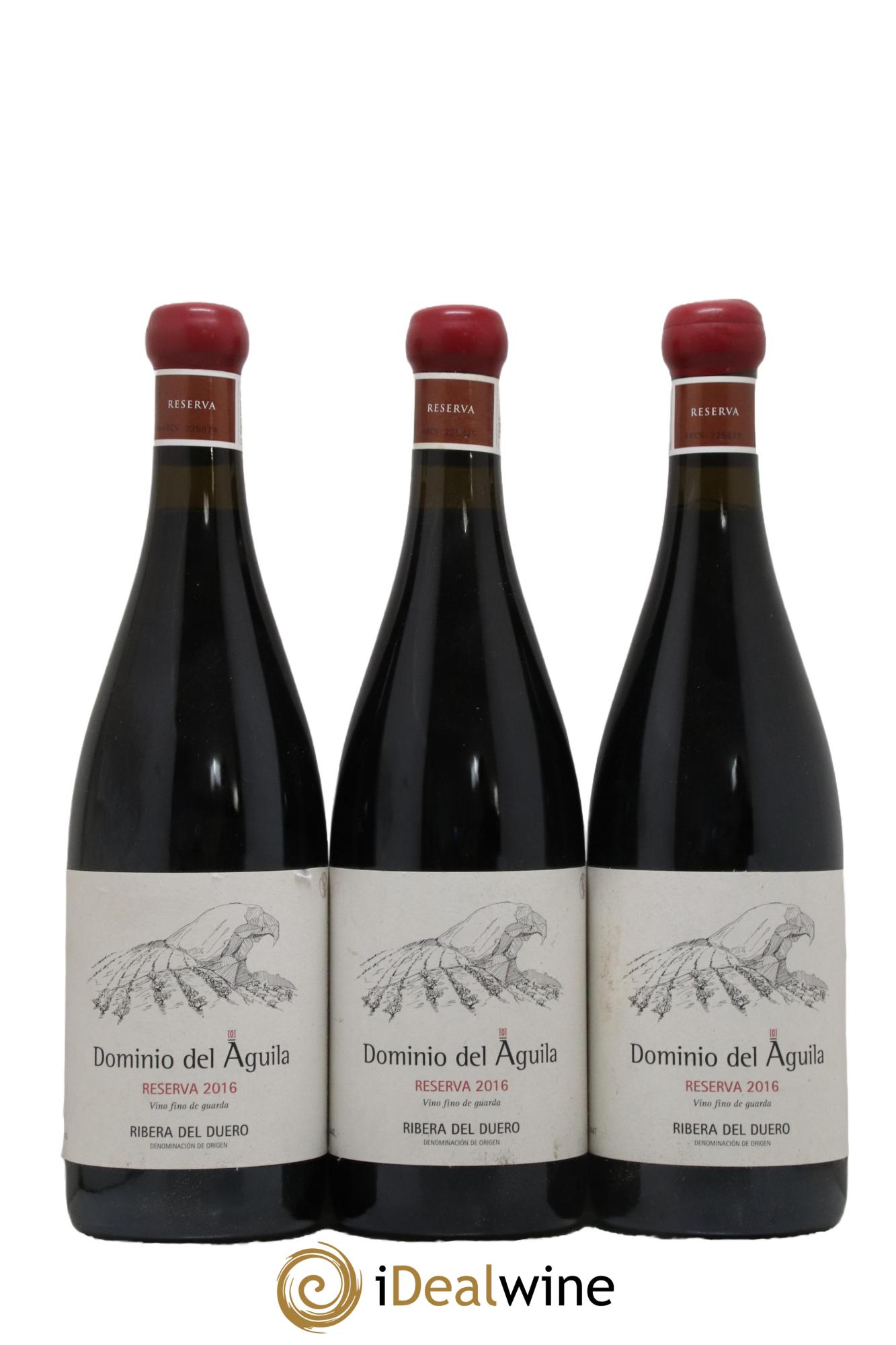 Ribera Del Duero DO Reserva Dominio Del Aguilla 2016 - Posten von 3 Flaschen - 0