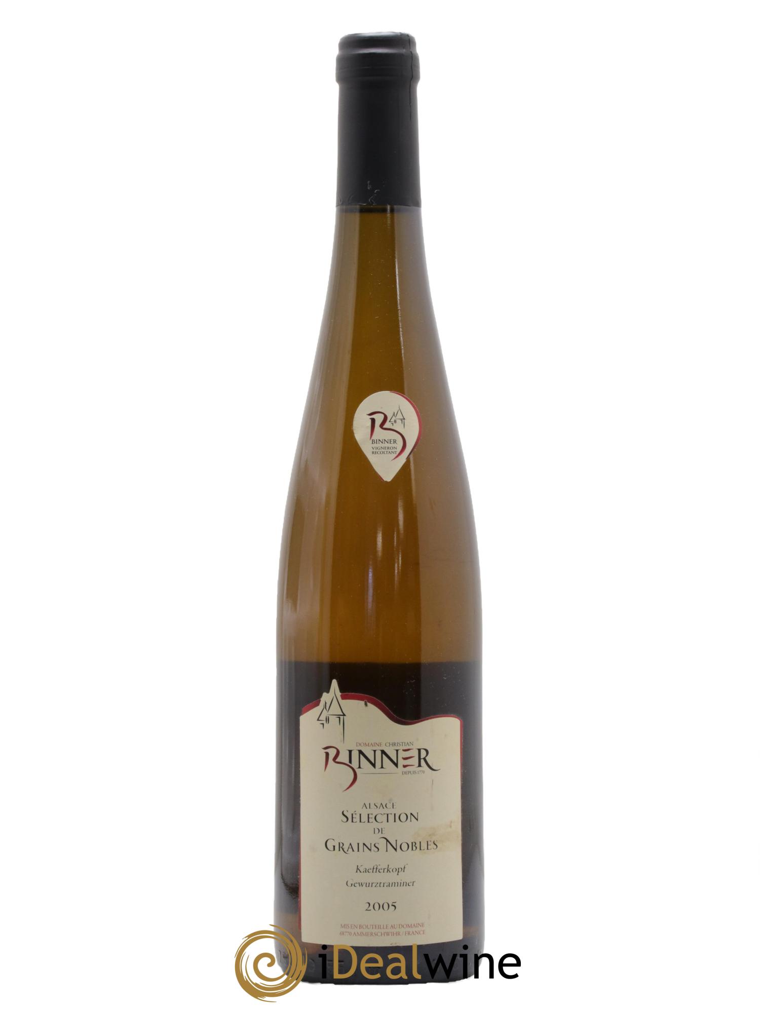 Alsace Gewurztraminer Kaefferkopf Selection Grains Nobles Domaine Binner 2005 - Lotto di 1 bottiglia - 0