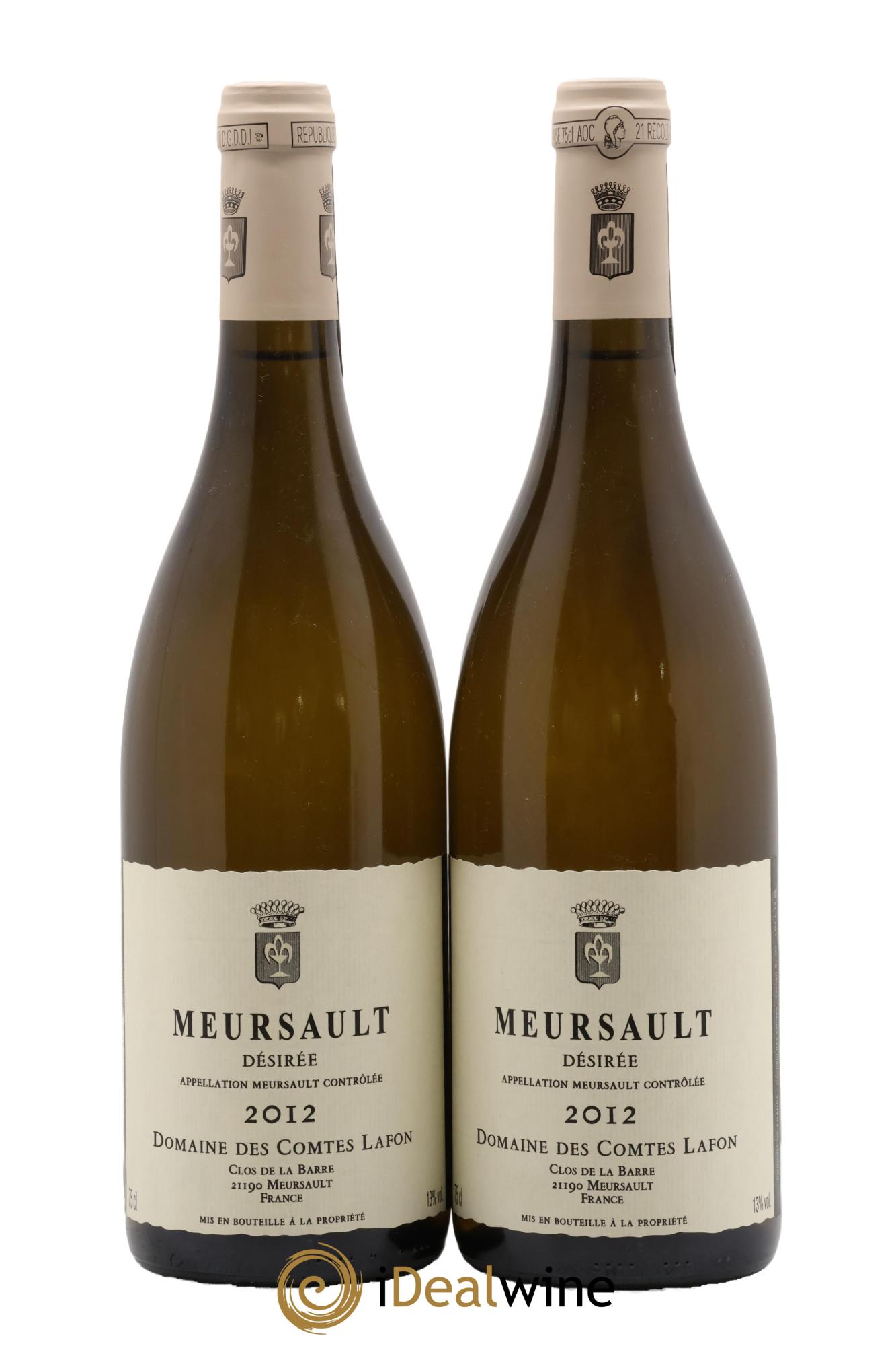 Meursault Désirée Comtes Lafon (Domaine des) 2012 - Lotto di 2 bottiglie - 0