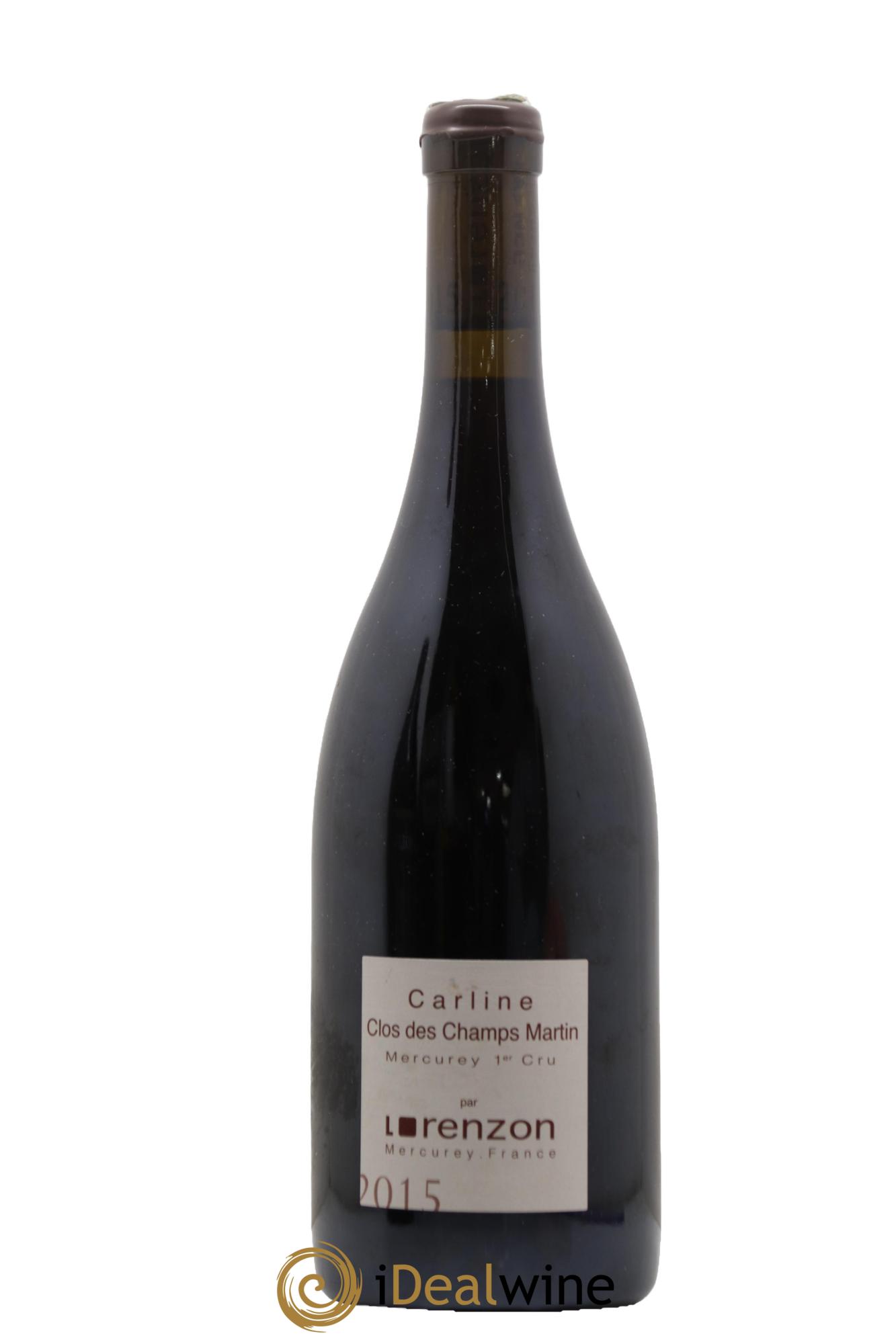 Mercurey 1er Cru Clos des Champs Martin - Carline Bruno Lorenzon 2015 - Lot de 1 bouteille - 0