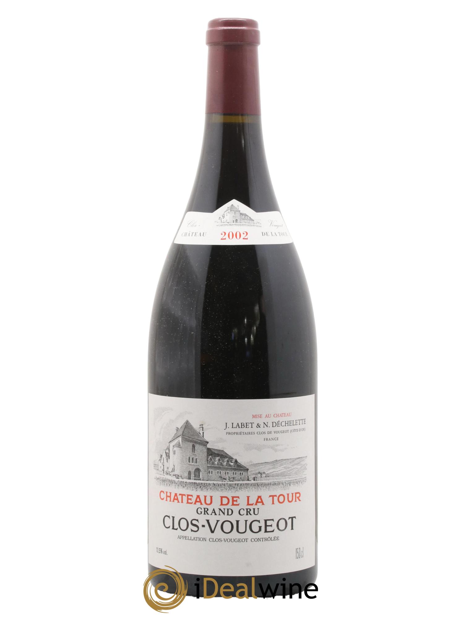 Clos de Vougeot Grand Cru Château de La Tour 2002 - Lot de 1 magnum - 0