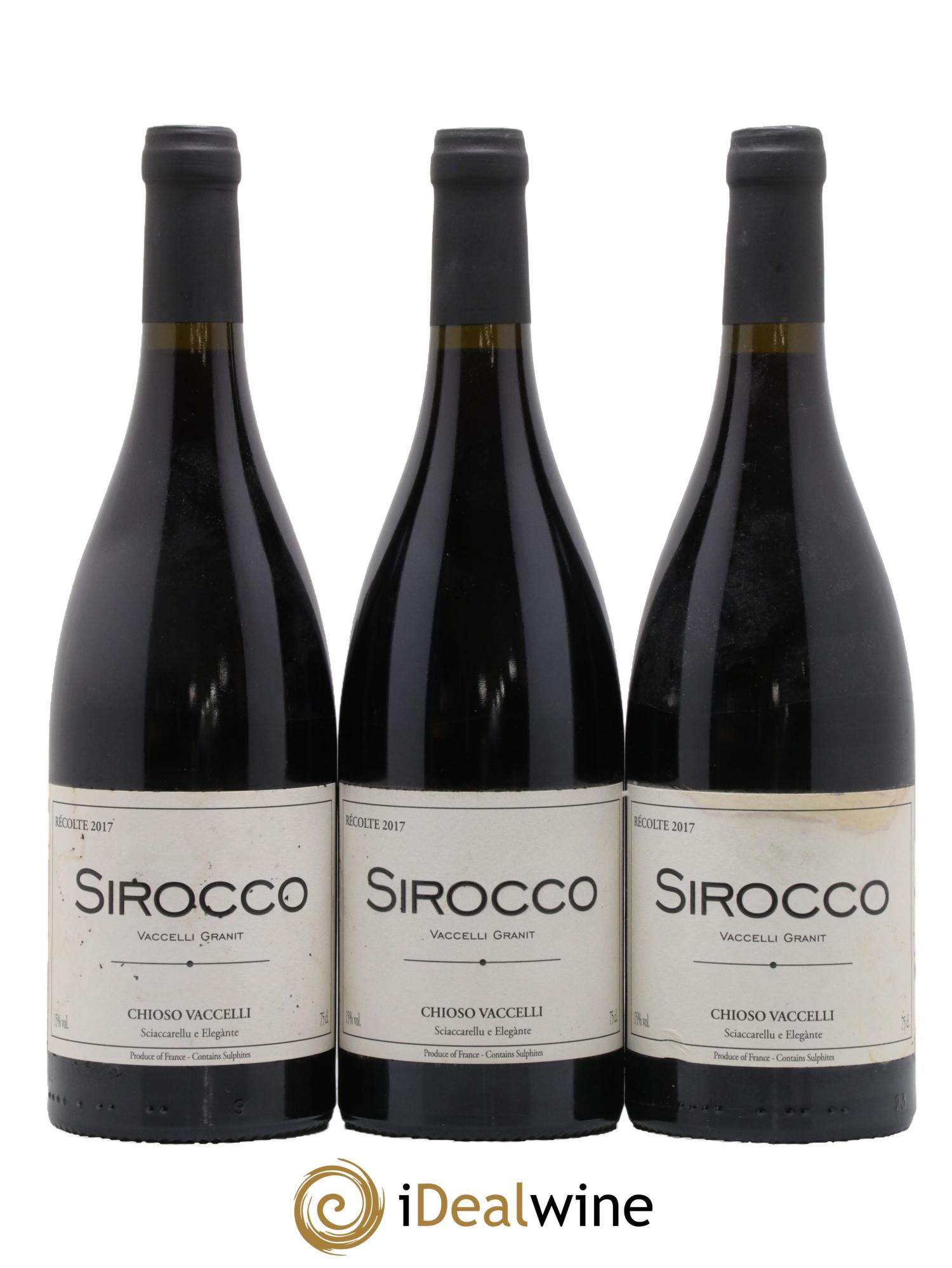 Ajaccio Sirocco Vaccelli 2017 - Lot de 3 bouteilles - 0