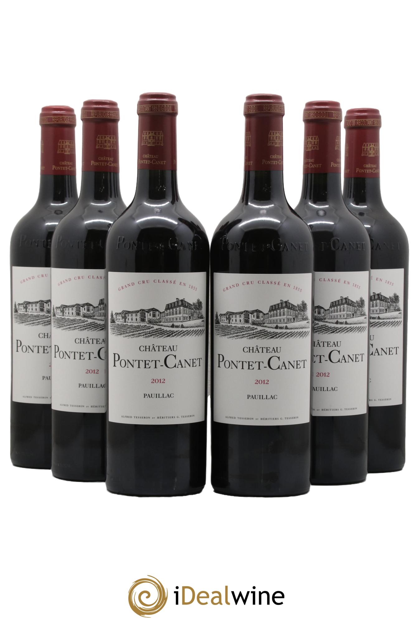 Château Pontet Canet 5ème Grand Cru Classé  2012 - Lot of 6 bottles - 0