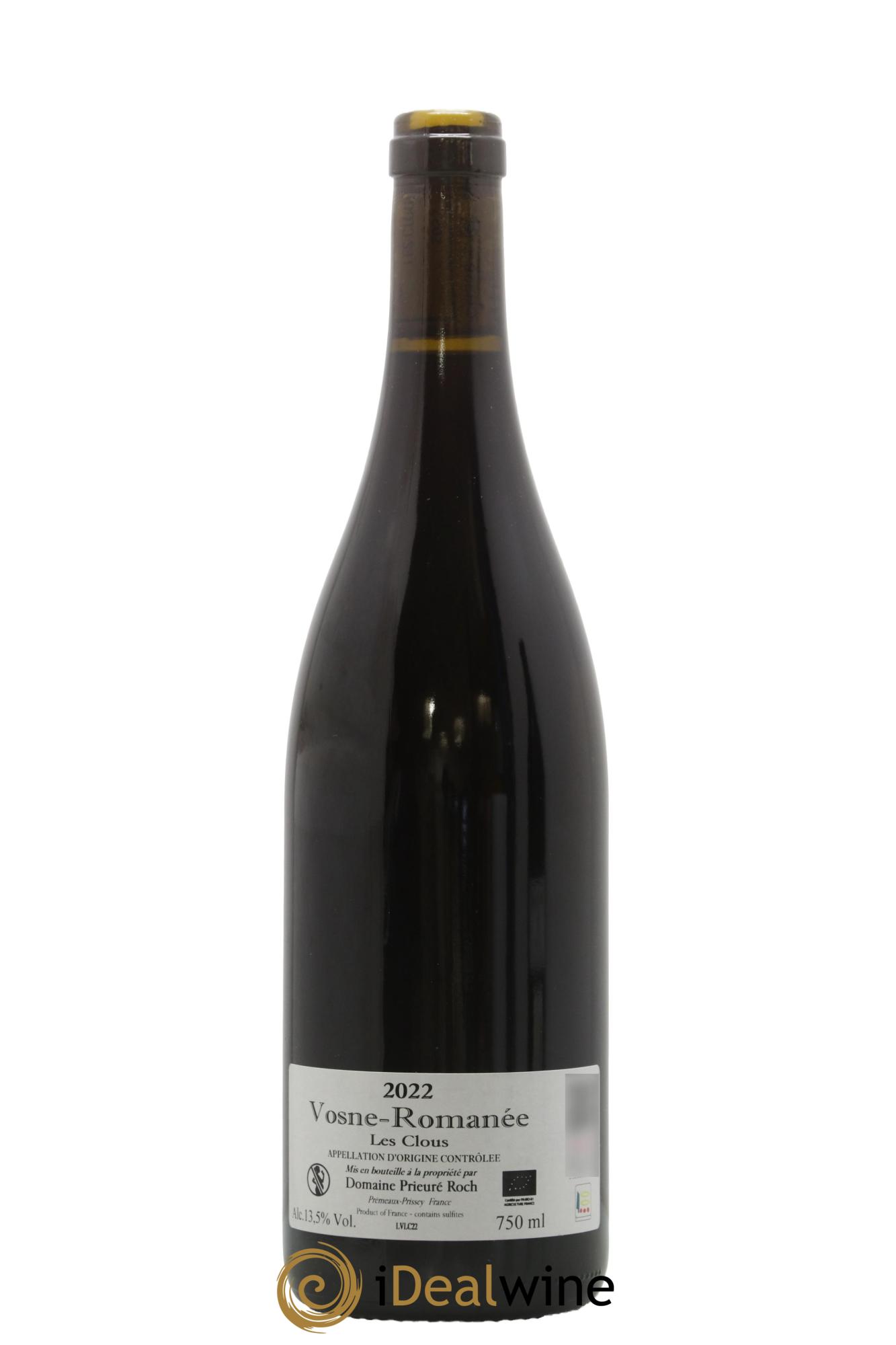 Vosne-Romanée Les Clous Prieuré Roch 2022 - Lotto di 1 bottiglia - 1