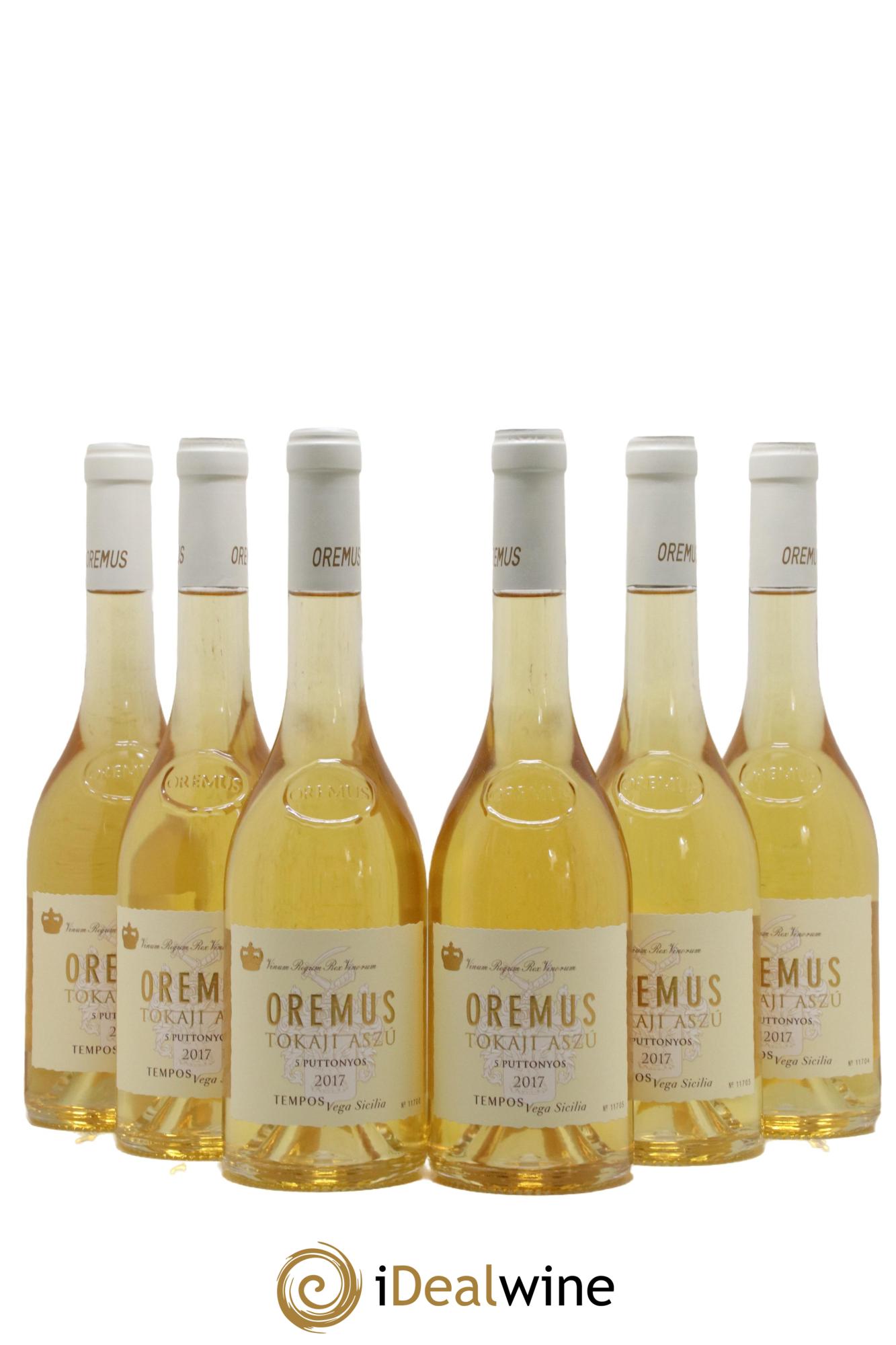 Tokaj Aszu 5 Puttonyos Oremus by Vega Sicilia 2017 - Lotto di 6 formati 50cl - 0