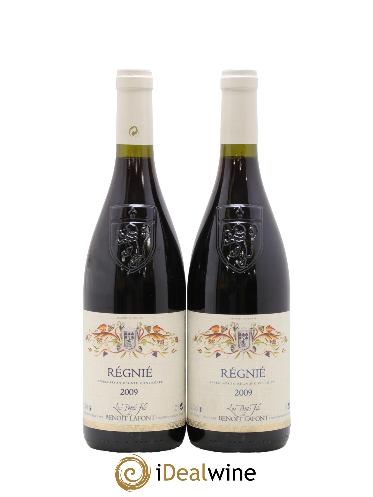 Régnié Les Petits Fils de Benoit Lafont 2009 - Posten von 2 Flaschen - 0
