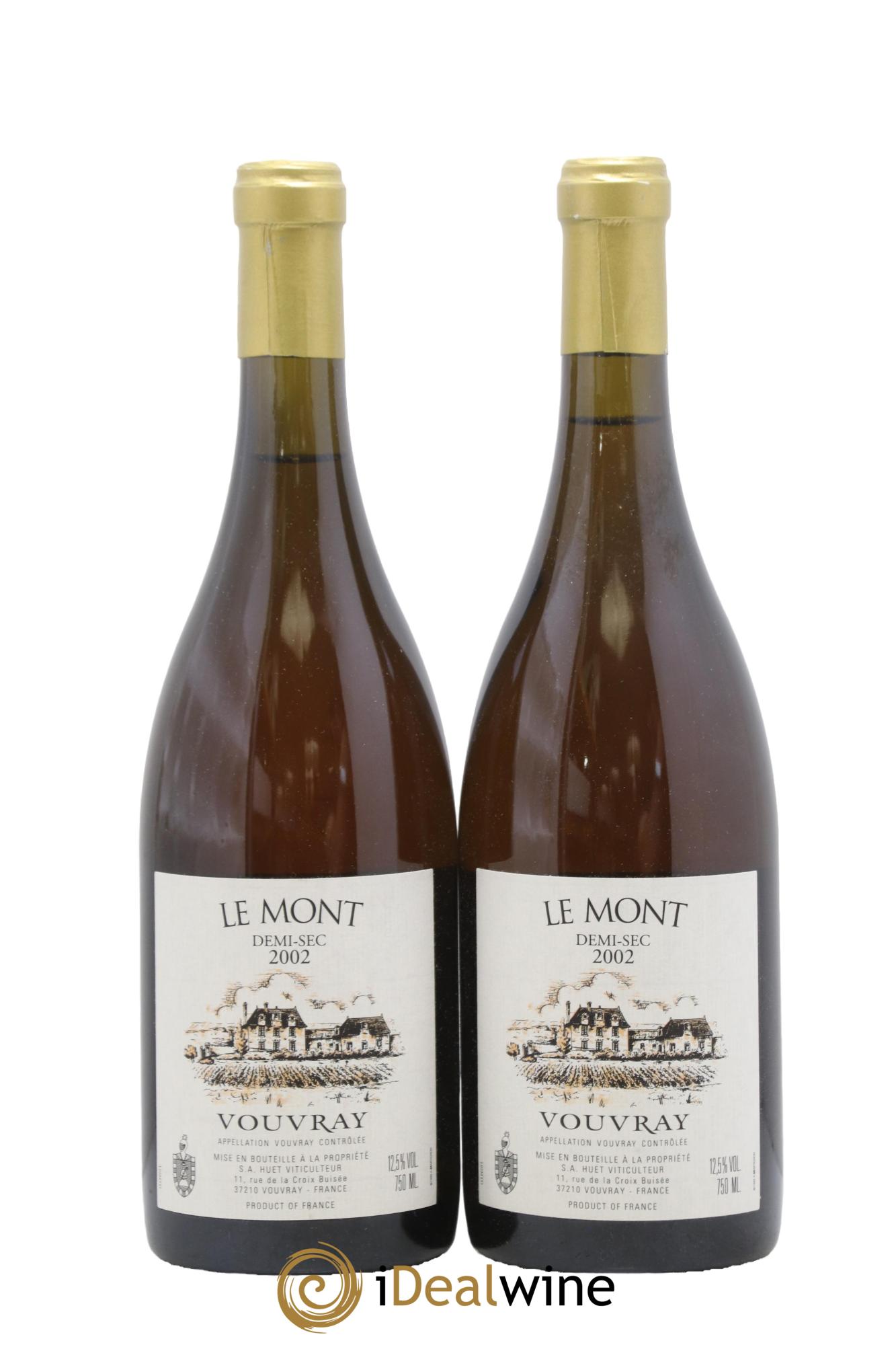 Vouvray Le Mont Demi-Sec Domaine Huet 2002 - Posten von 2 Flaschen - 0