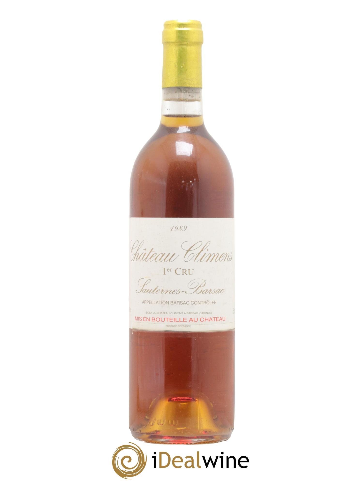 Château Climens 1er Grand Cru Classé 1989 - Lotto di 1 bottiglia - 0