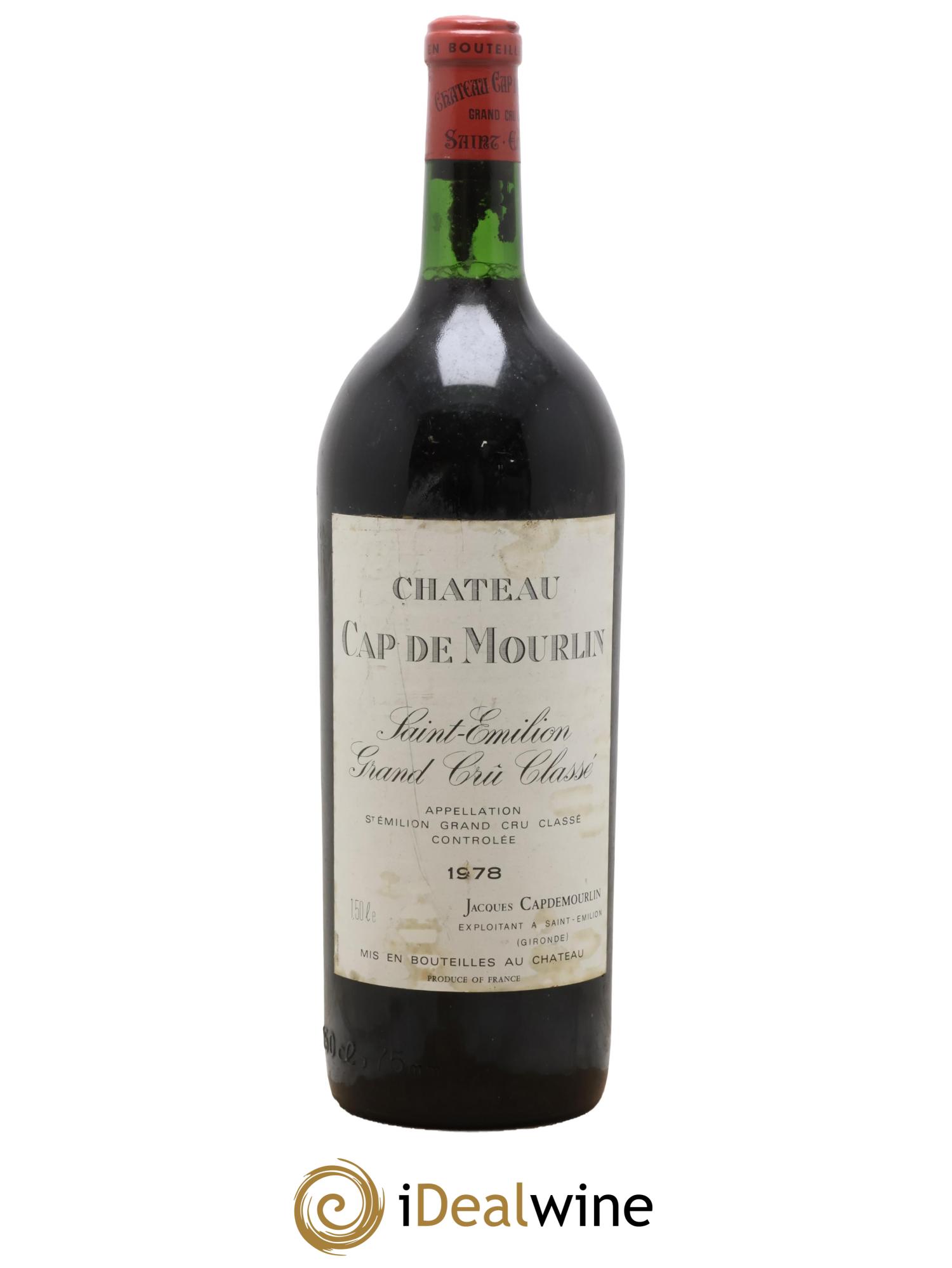 Château Cap de Mourlin Grand Cru Classé 1978 - Lotto di 1 magnum - 0