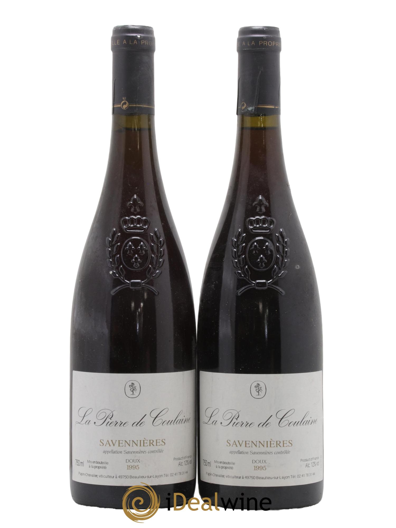 Savennières La Pierre de Coulaine Papin-Chevalier 1995 - Lot of 2 bottles - 0