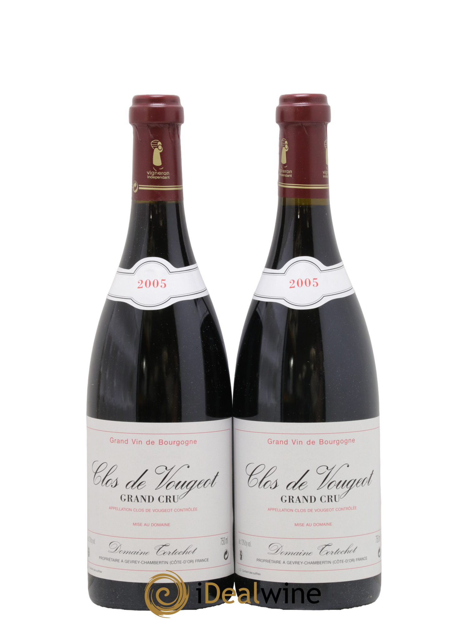 Clos de Vougeot Grand Cru Tortochot (Domaine) 2005 - Lot de 2 bouteilles - 0