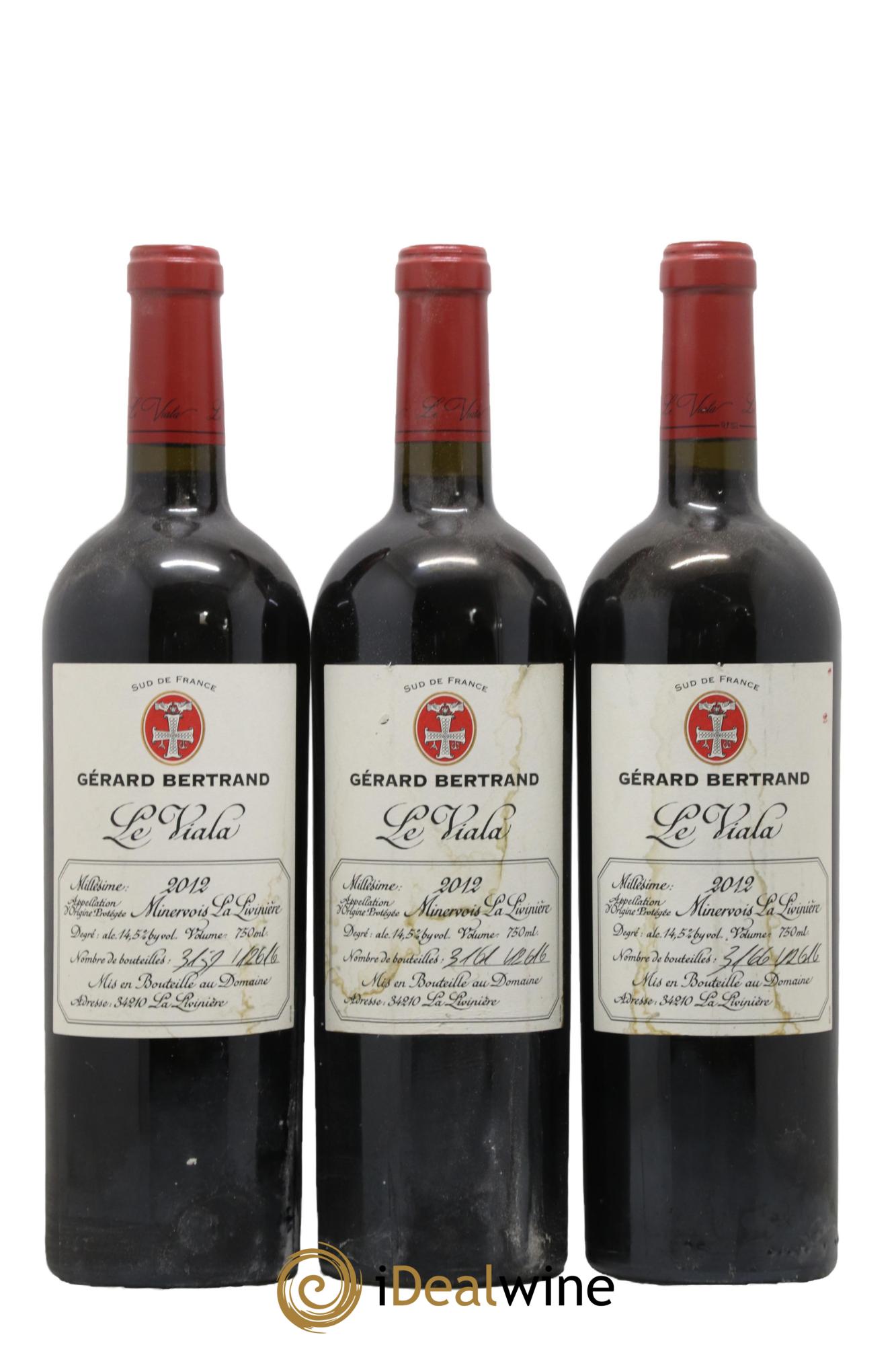Minervois La Livinière Le Viala Gérard Bertrand 2012 - Lot of 3 bottles - 0