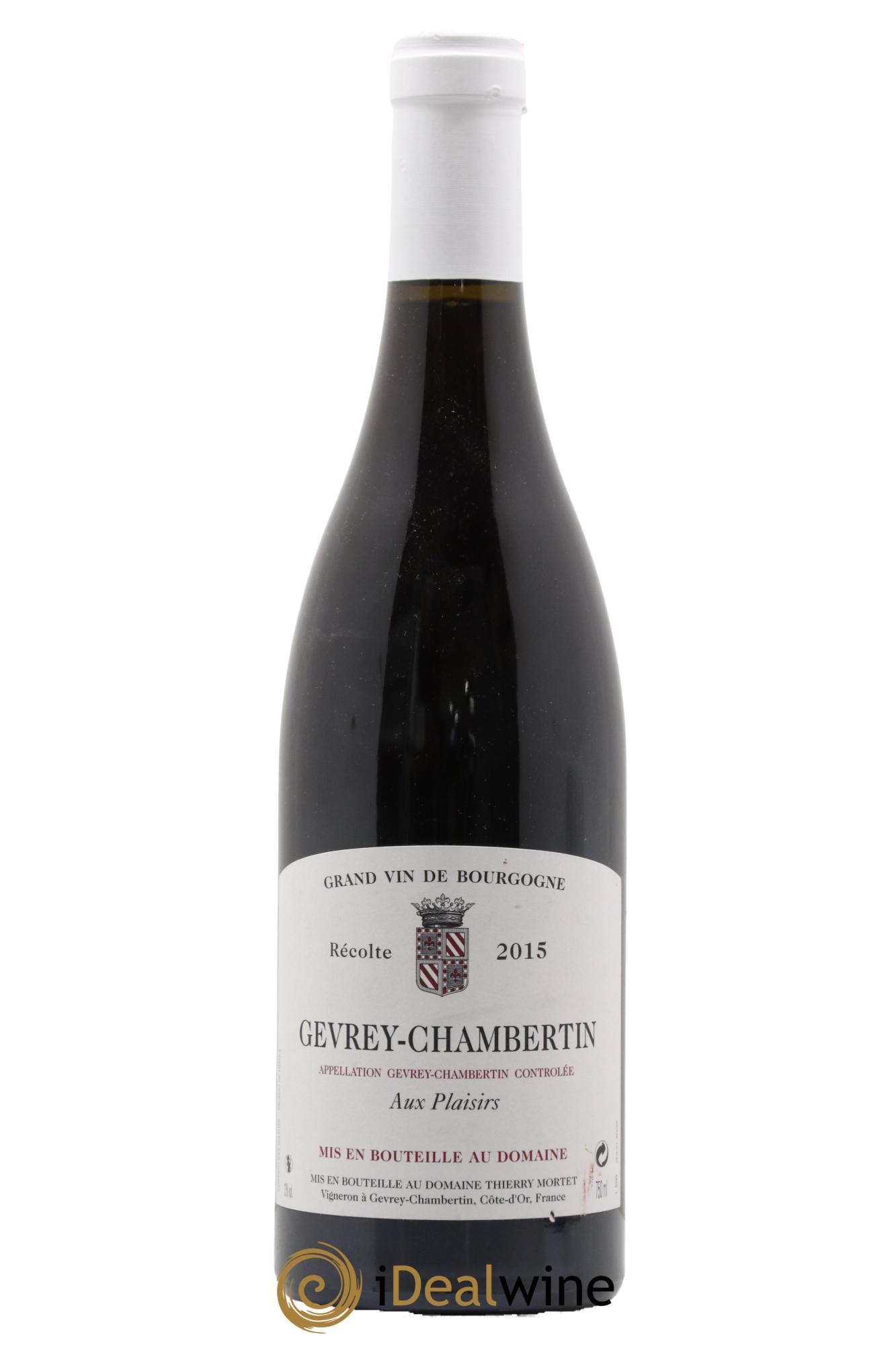 Gevrey-Chambertin Aux Plaisirs Domaine Thierry Mortet 2015 - Lot de 1 bouteille - 0