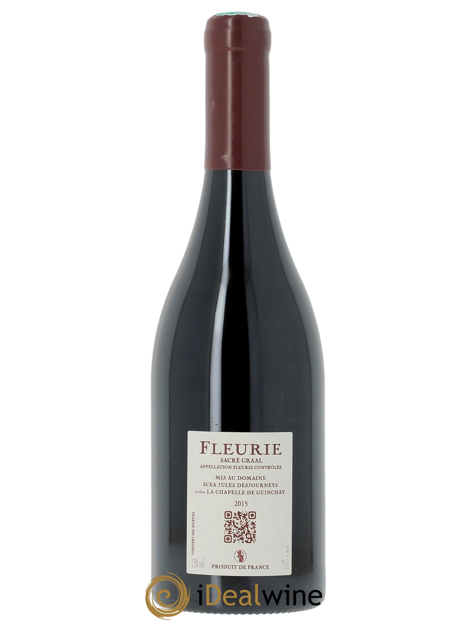 Fleurie Sacré Graal Jules Desjourneys  2015 - Lotto di 1 bottiglia - 1
