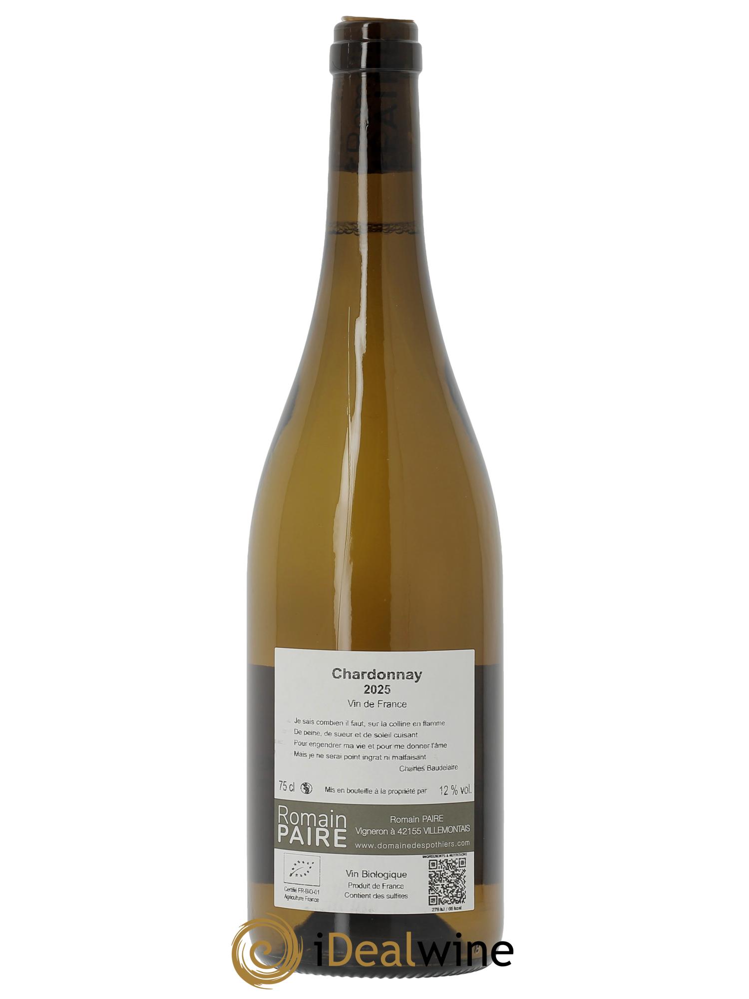 Vin de France Colline en Flamme Domaine des Pothiers  2025 - Lotto di 1 bottiglia - 1