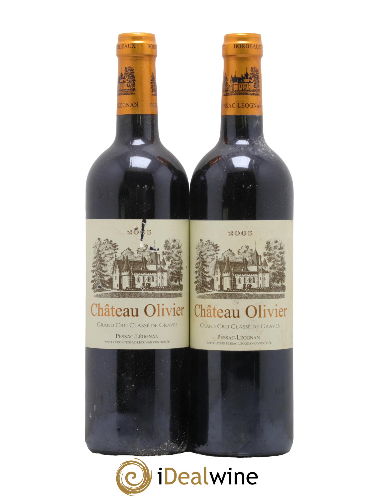 Château Olivier Cru Classé de Graves 2005 - Lot de 2 bouteilles - 0