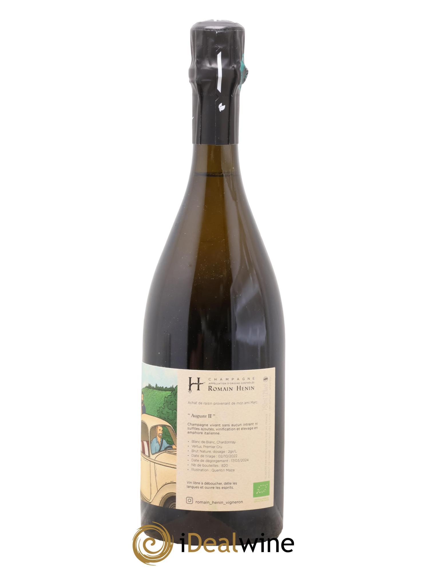Champagne Auguste II Romain Hénin - Lotto di 1 bottiglia - 1
