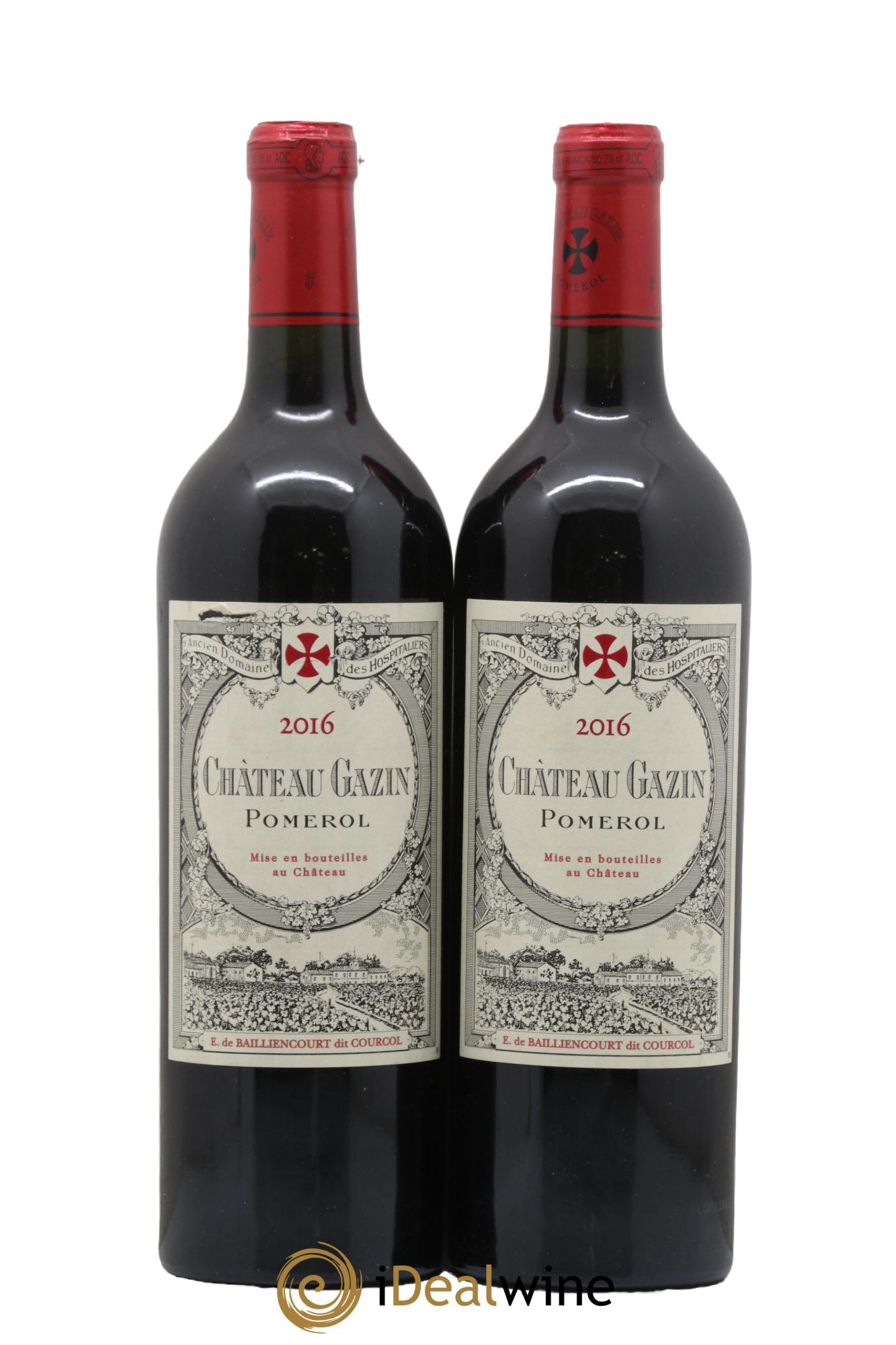 Château Gazin 2016 - Lotto di 2 bottiglie - 0
