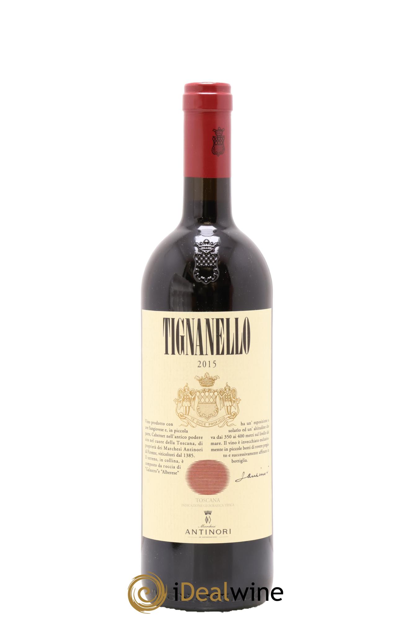 Toscana IGT Tignanello Tenuta Tignanello - Marchesi Antinori 2015 - Lot de 1 bouteille - 0