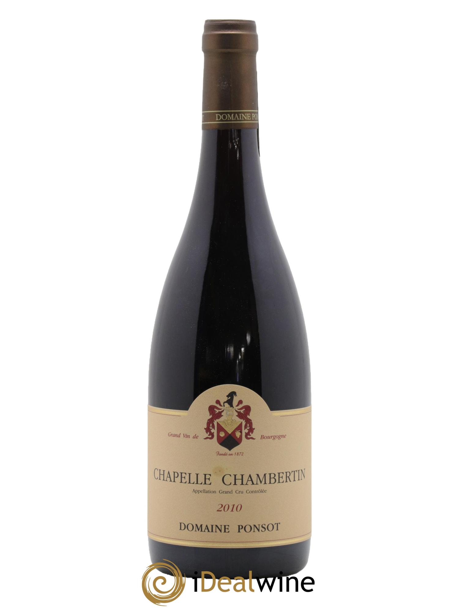 Chapelle-Chambertin Grand Cru Ponsot (Domaine) 2010 - Lot de 1 bouteille - 0