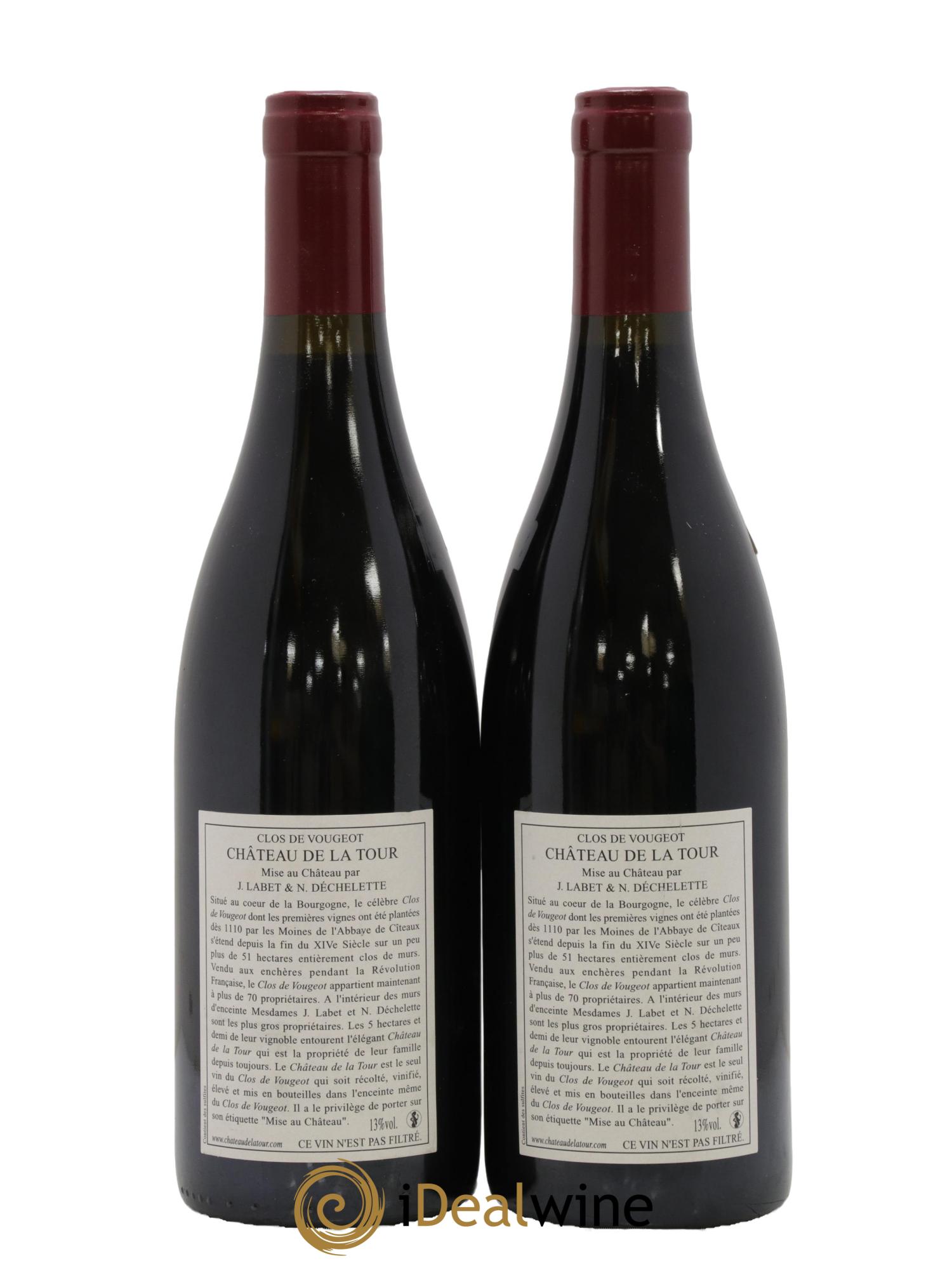 Clos de Vougeot Grand Cru Vieilles Vignes Château de La Tour 2009 - Lot de 2 bouteilles - 1