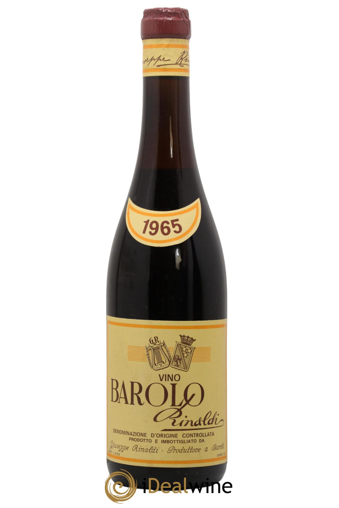 Barolo DOCG Giuseppe Rinaldi 1965 - Lotto di 1 bottiglia - 0