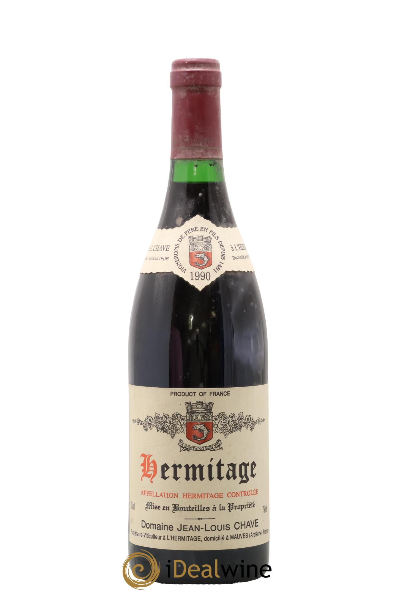 Hermitage Jean-Louis Chave 1990 - Lot de 1 bouteille - 0