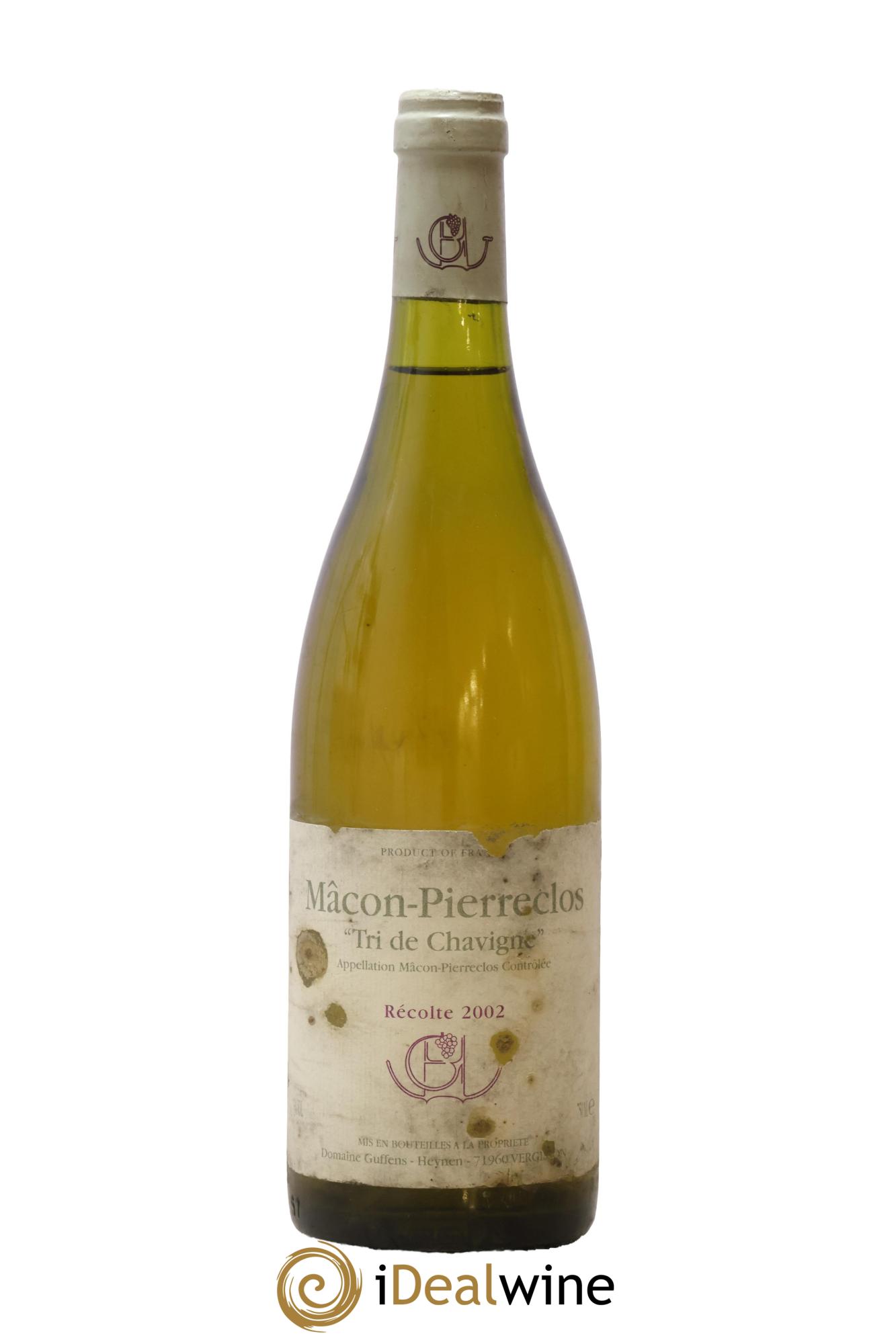 Mâcon-Pierreclos Tri de Chavigne Guffens-Heynen 2002 - Lot de 1 bouteille - 0