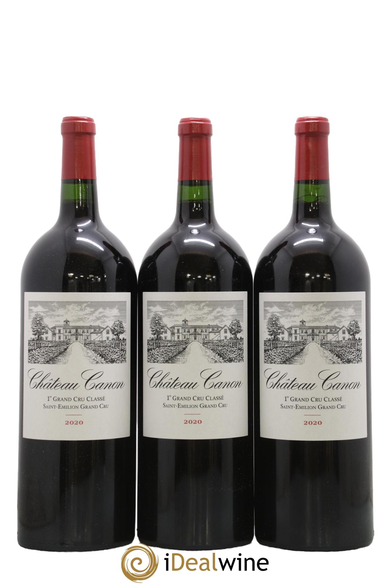Château Canon 1er Grand Cru Classé B 2020 - Lot of 3 magnums - 0