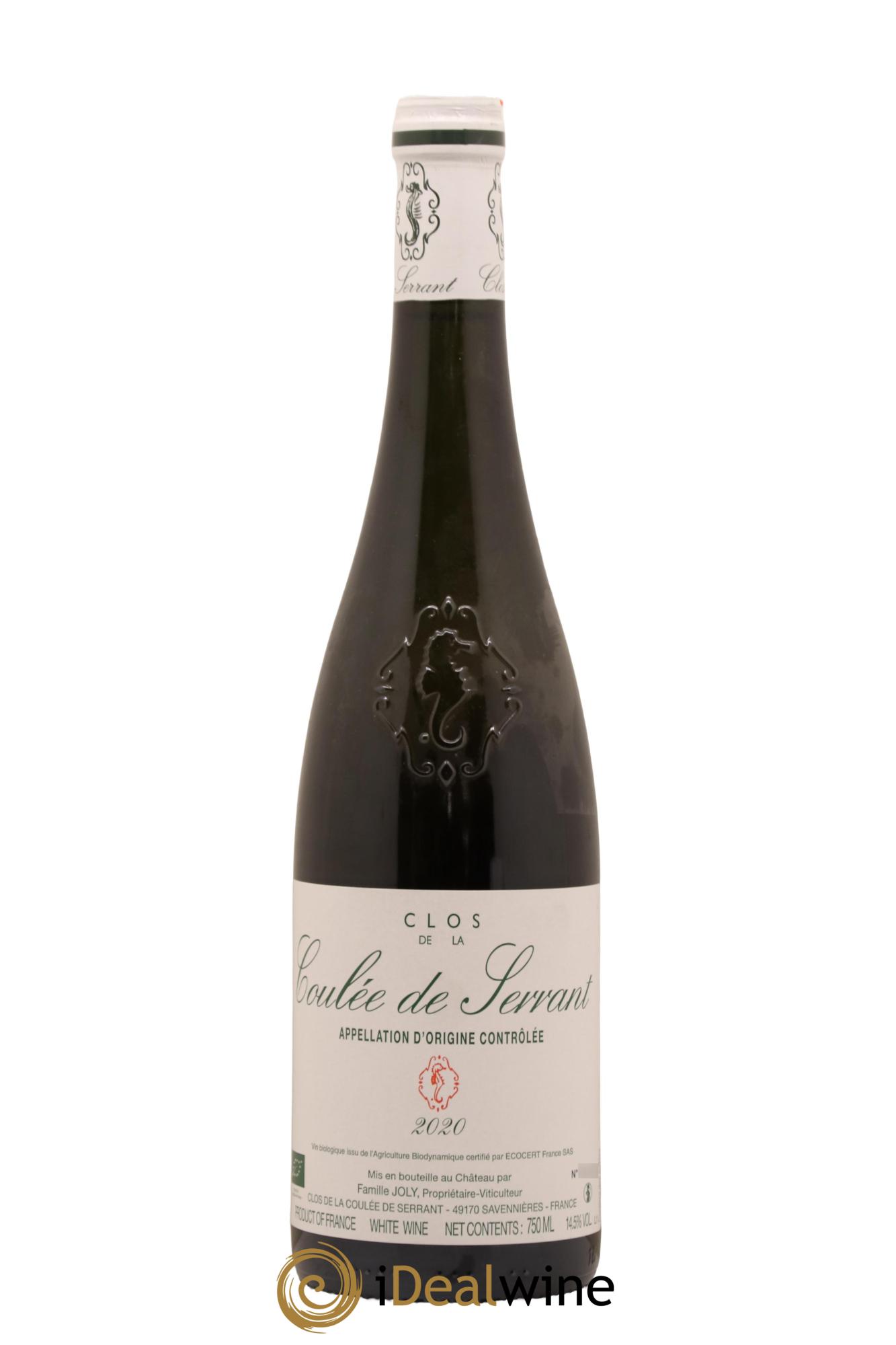 Savennières Clos de la Coulée de Serrant Vignobles de la Coulée de Serrant - Nicolas Joly 2020 - Lot de 1 bouteille - 0