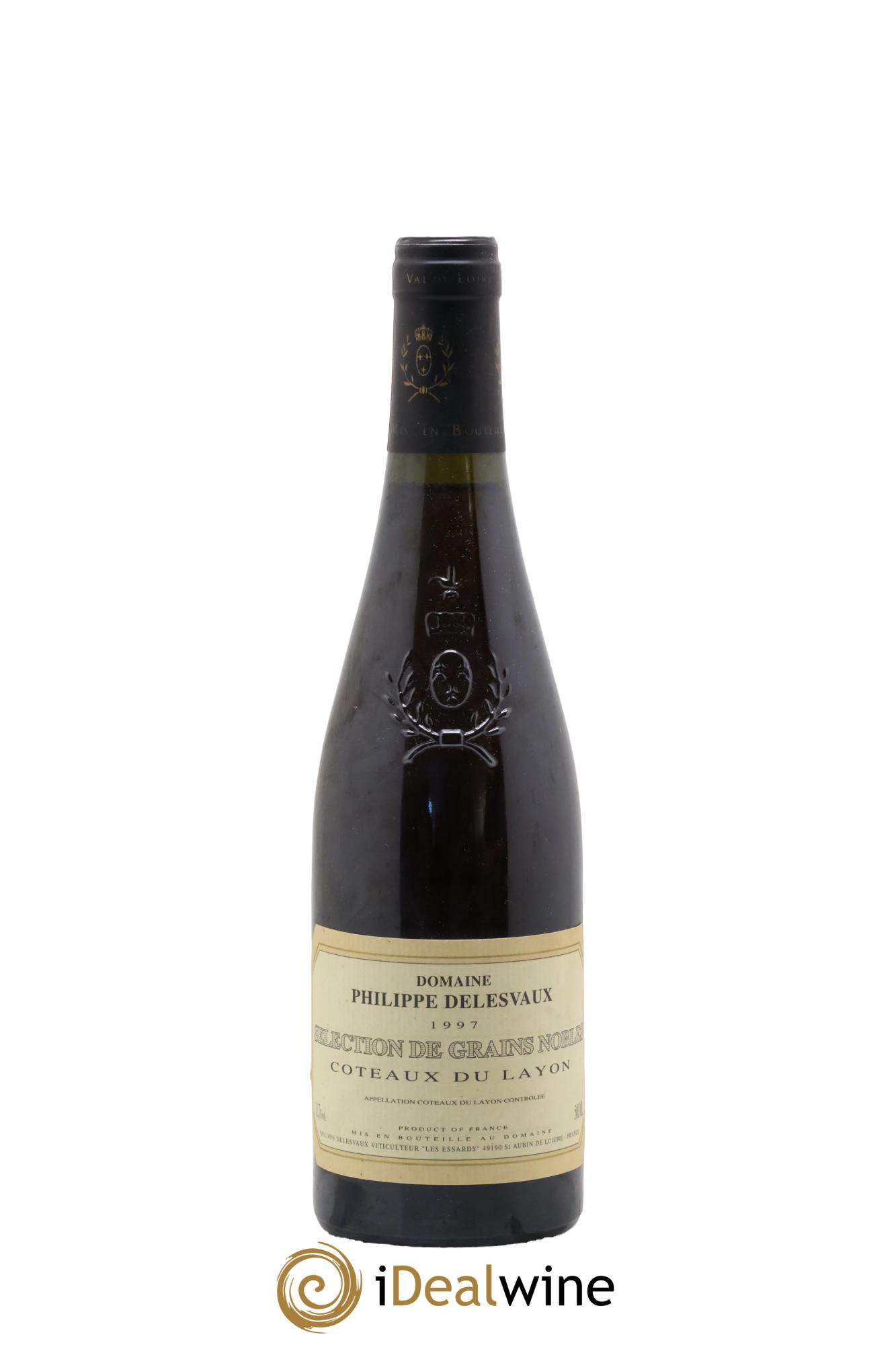 Coteaux du Layon Sélection de Grains Nobles Philippe Delesvaux 1997 - Posten von 1 Format 50cl - 0