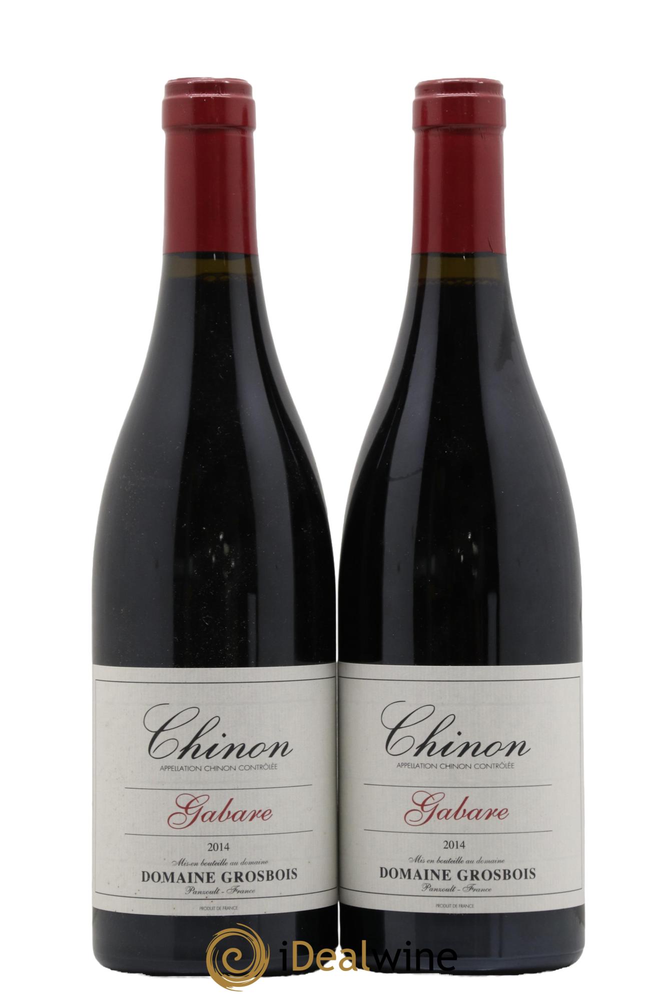 Chinon Gabare Domaine Grosbois 2014 - Lot de 2 bouteilles - 0