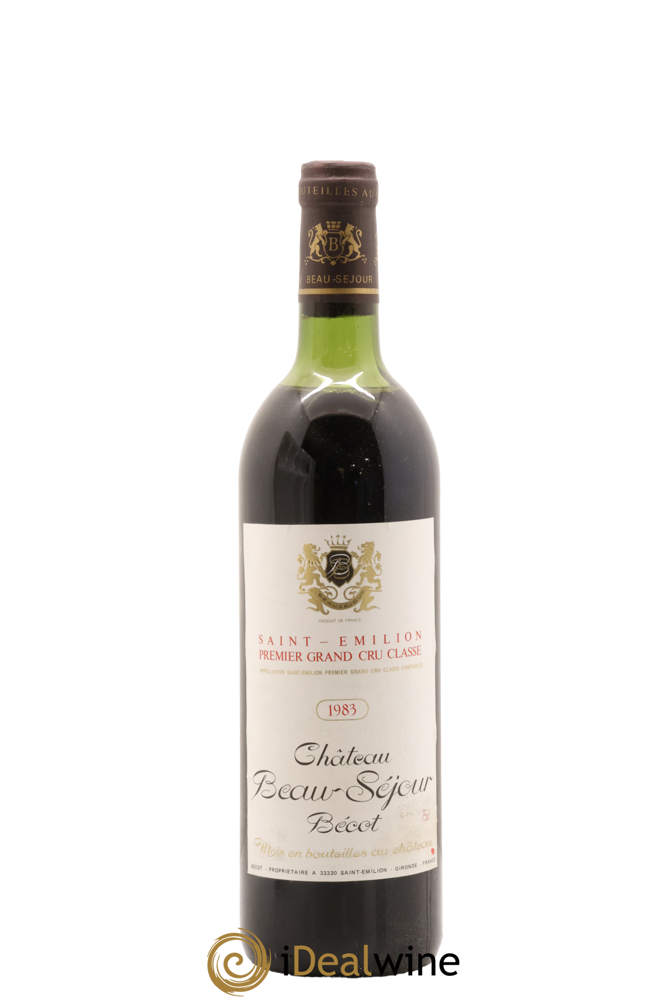Château Beau-Séjour Bécot 1er Grand Cru Classé B 1983 - Lot de 1 bouteille - 0