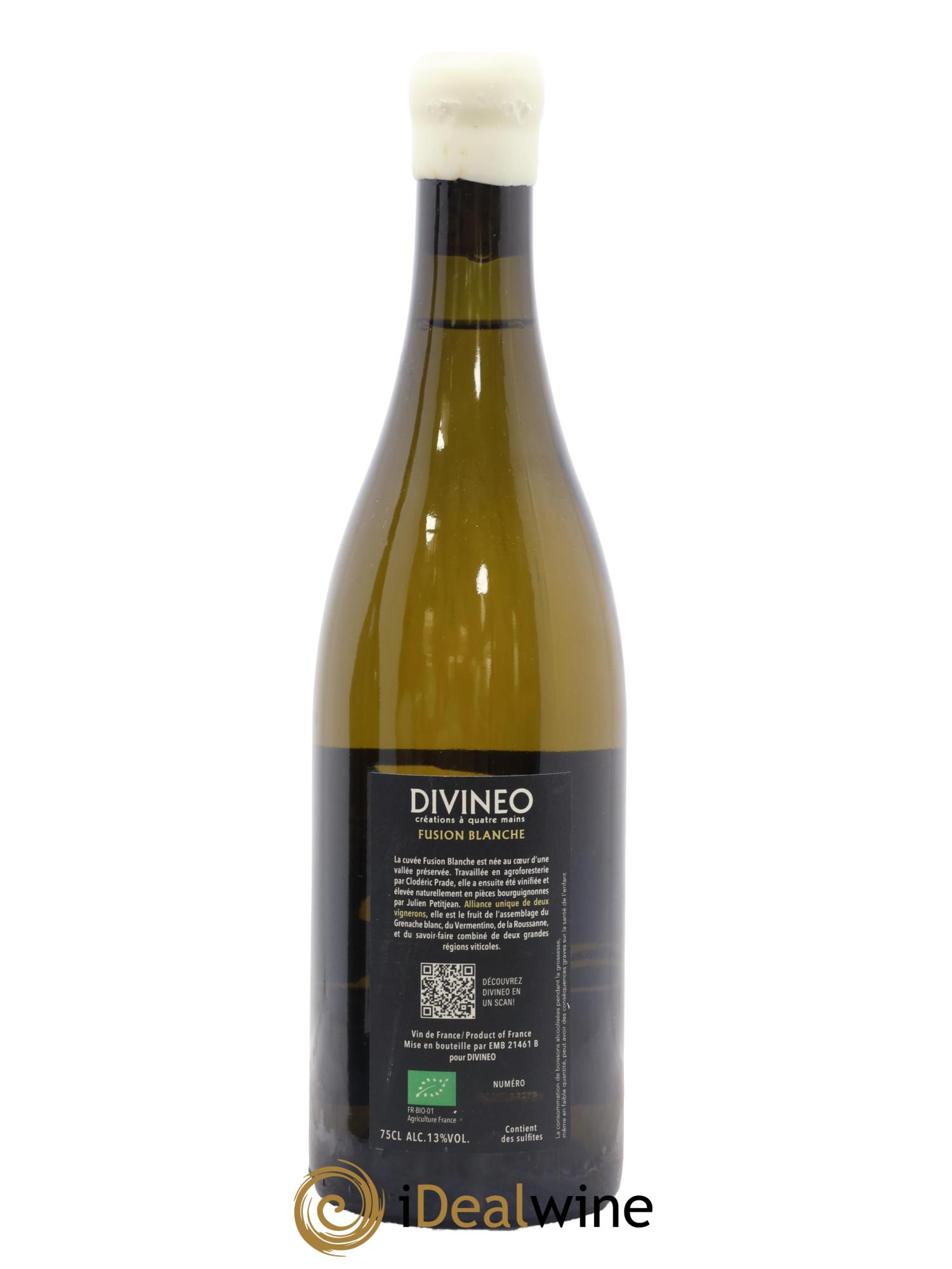 Vin de France Fusion Blanche Divineo 2022 - Lot de 1 bouteille - 1