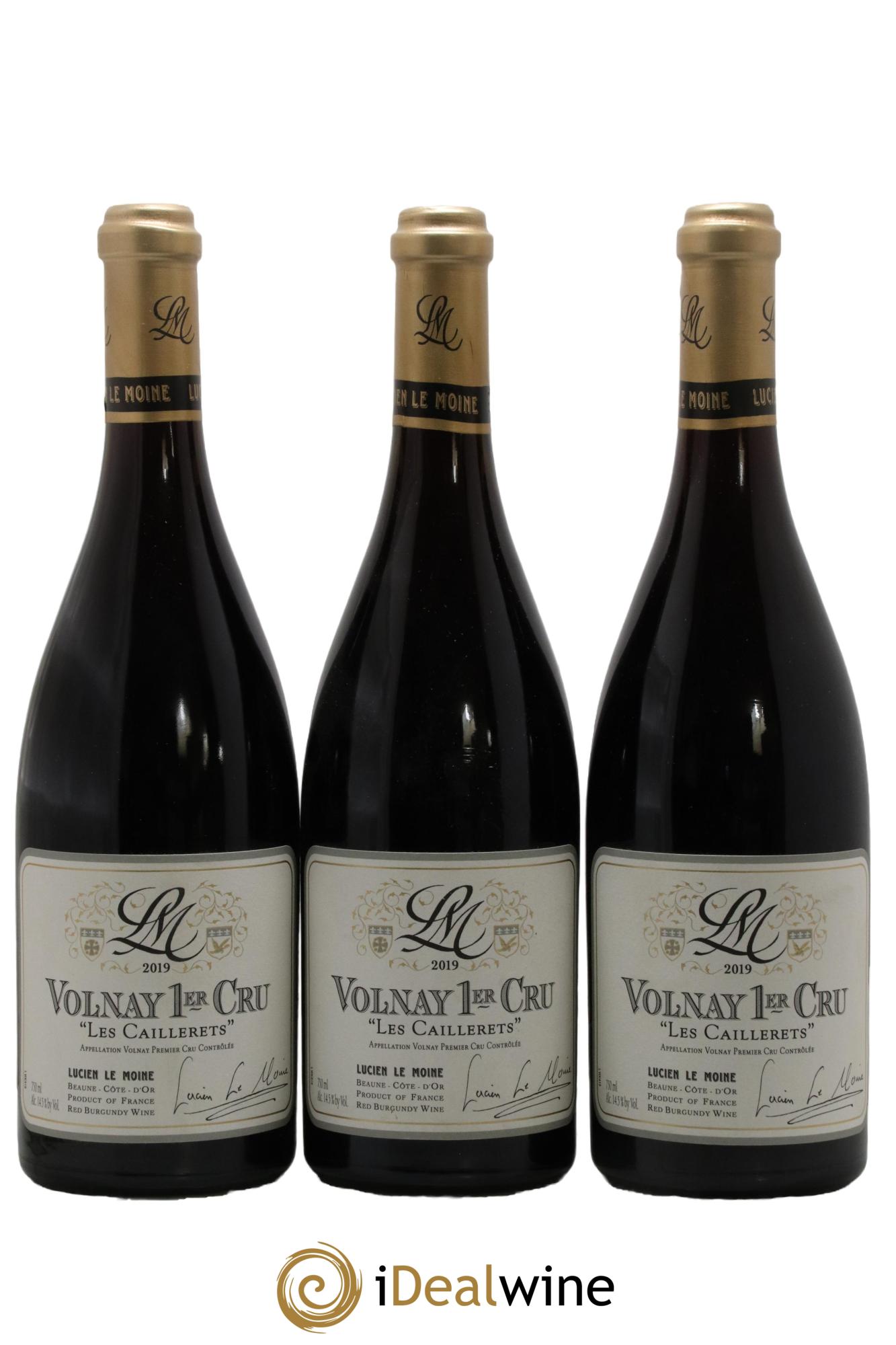 Volnay 1er Cru Les Caillerets Lucien Le Moine 2019 - Lotto di 3 bottiglie - 0
