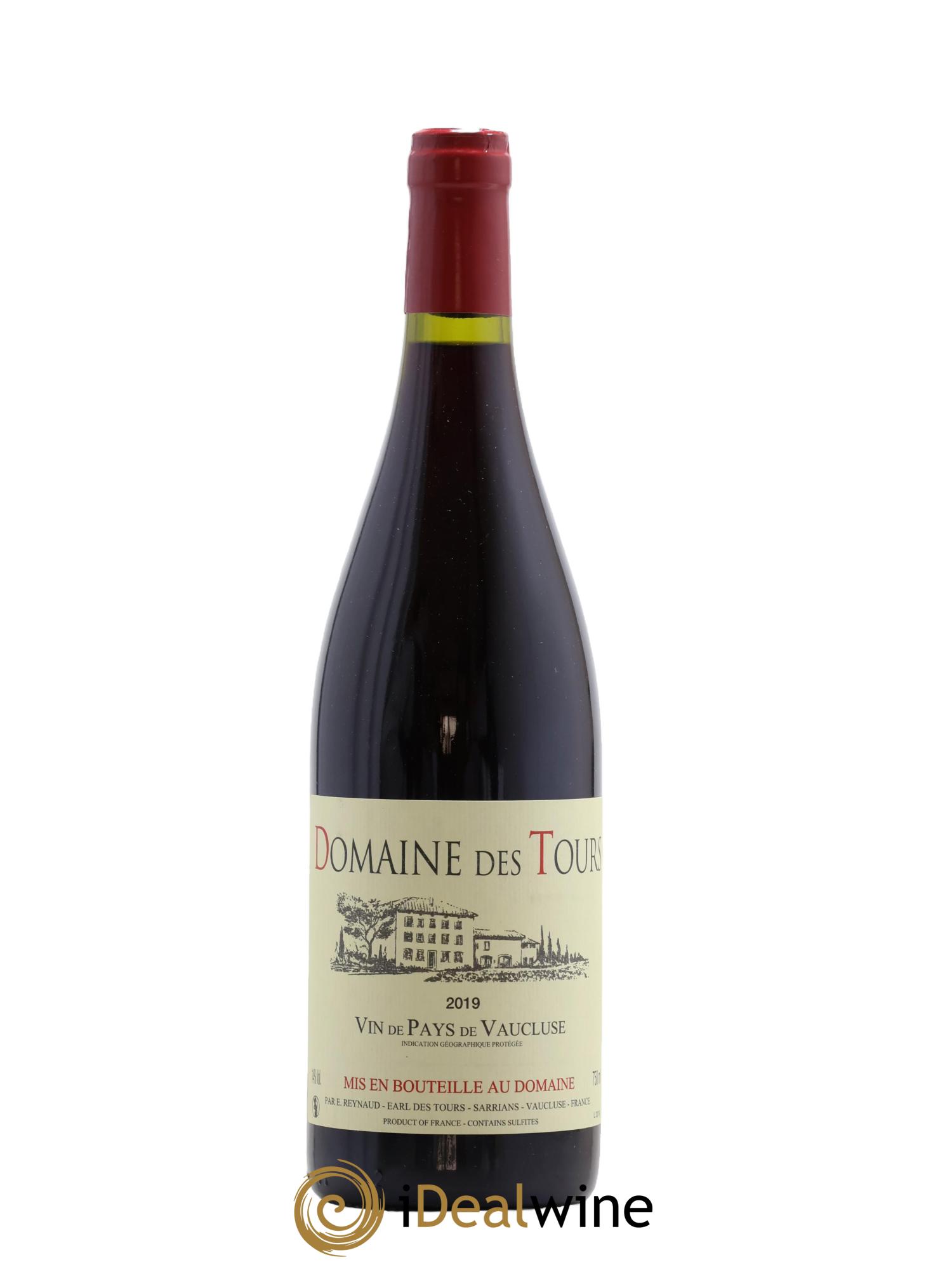 Vaucluse (Vin de Pays de Vaucluse) Domaine des Tours Emmanuel Reynaud 2019 - Lot de 1 bouteille - 0
