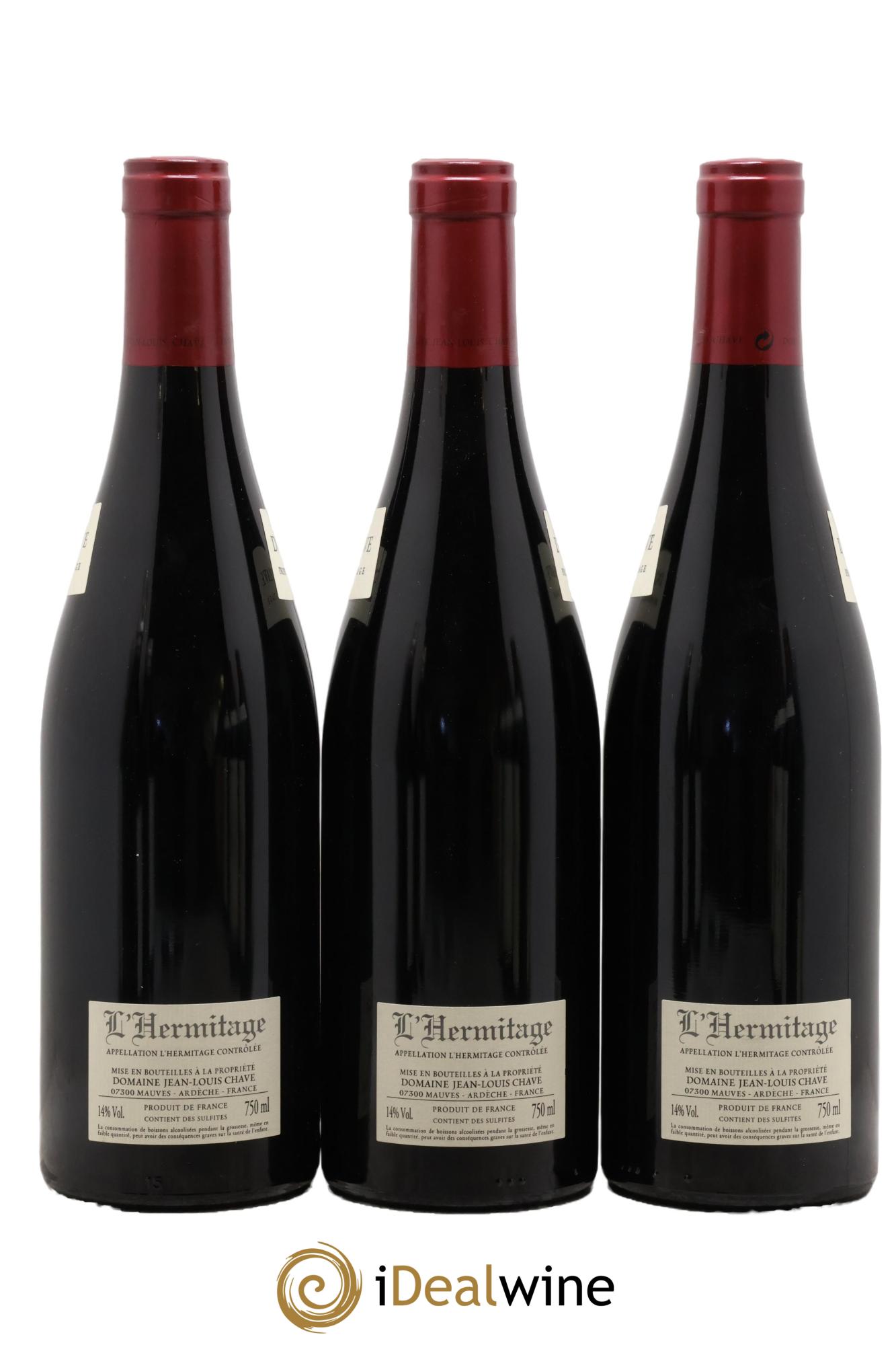 Hermitage Jean-Louis Chave 2012 - Lot of 3 bottles - 1
