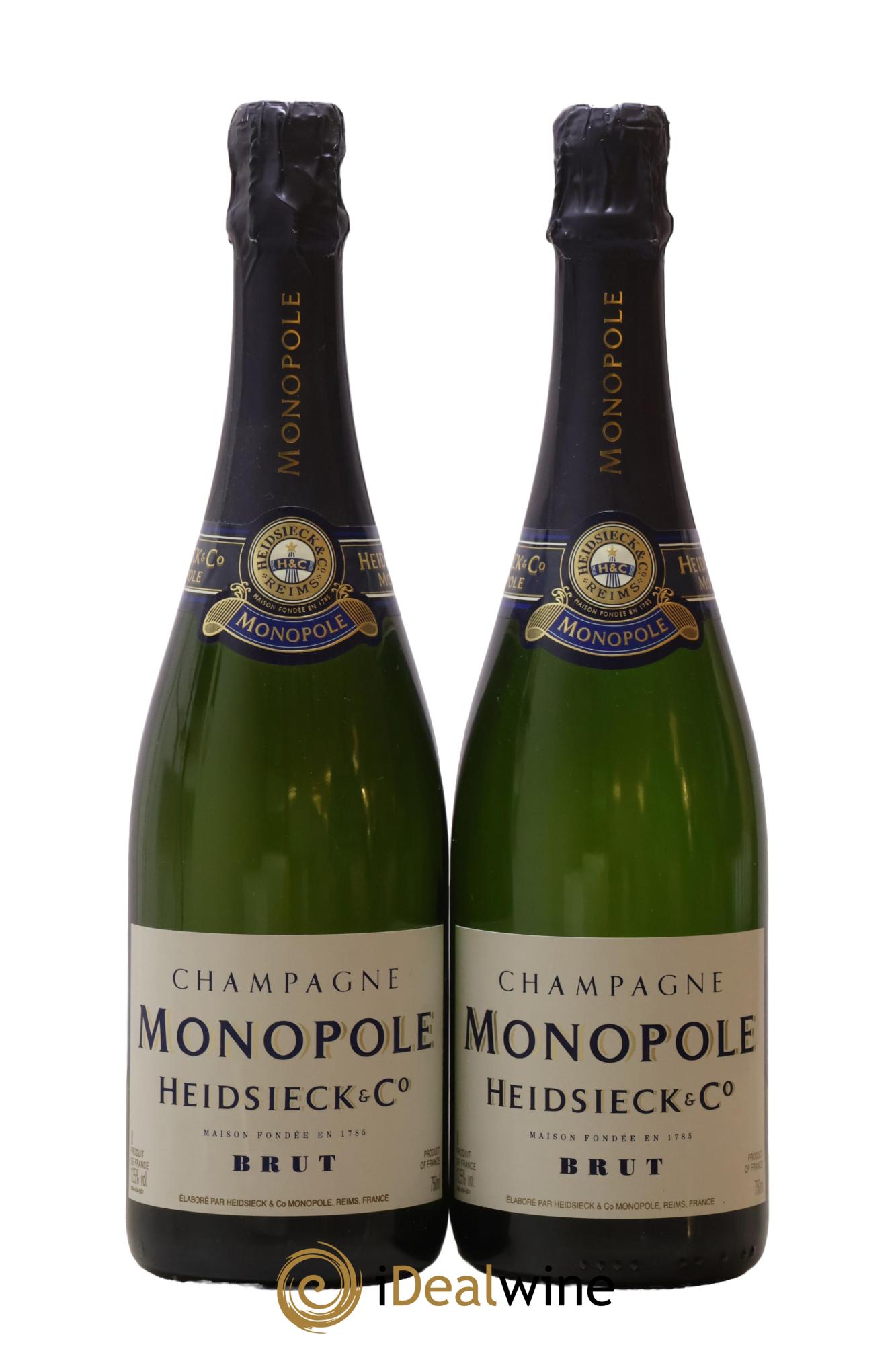 Champagne Brut Heidsieck Monopole - Lot of 2 bottles - 0