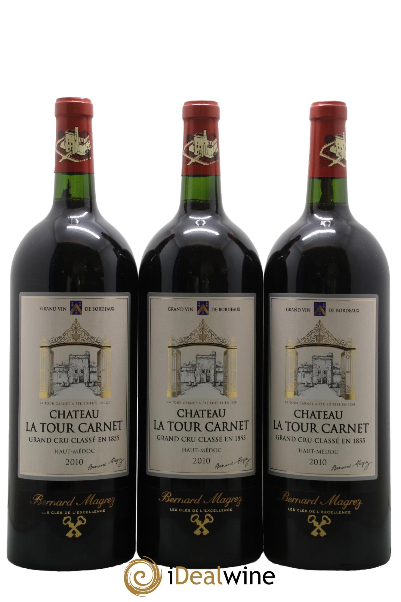 Château la Tour Carnet 4ème Grand Cru Classé 2010 - Lot de 6 magnums - 1